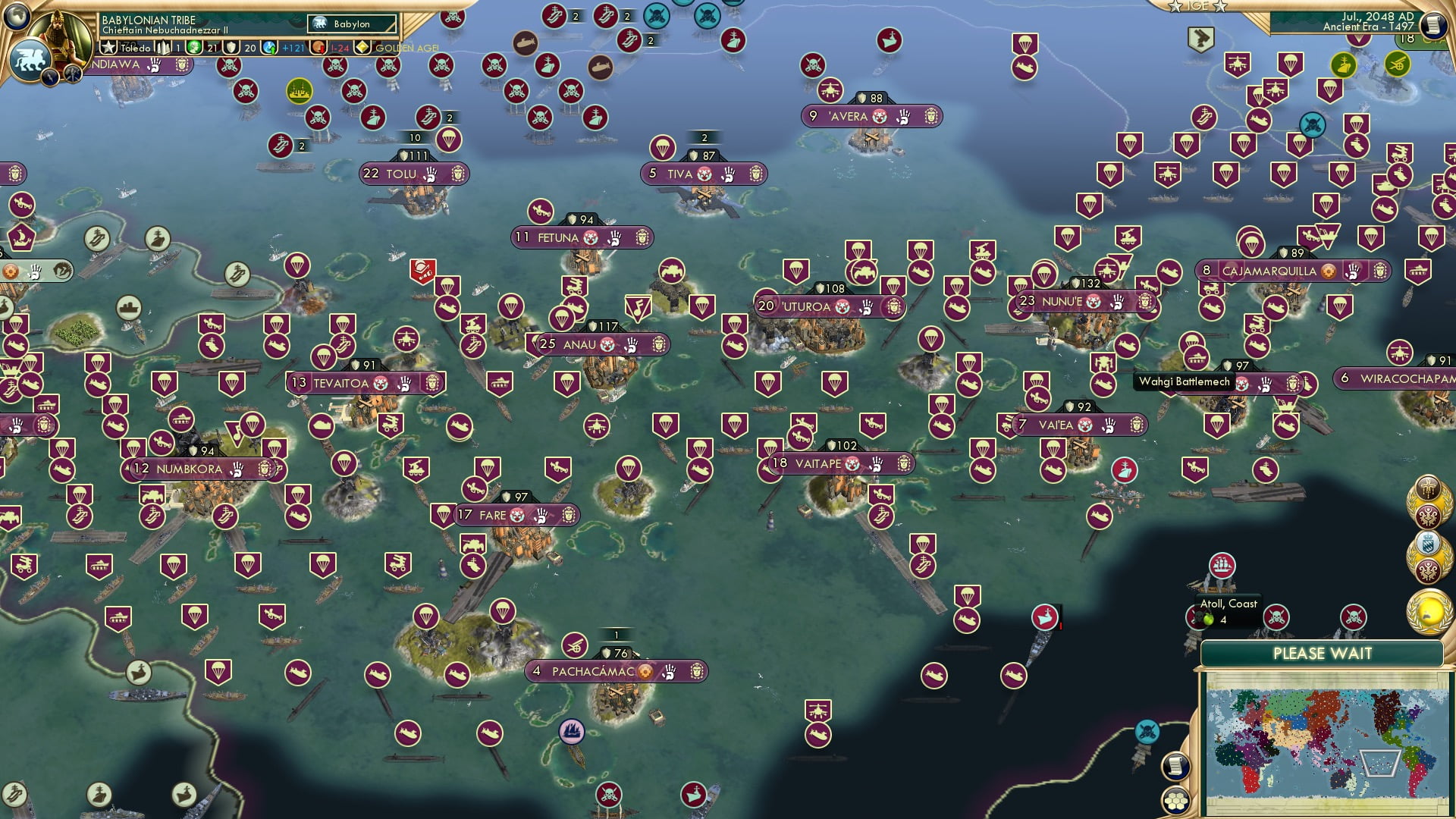 CBR In-Game Screenshot of Occupied Polynesia