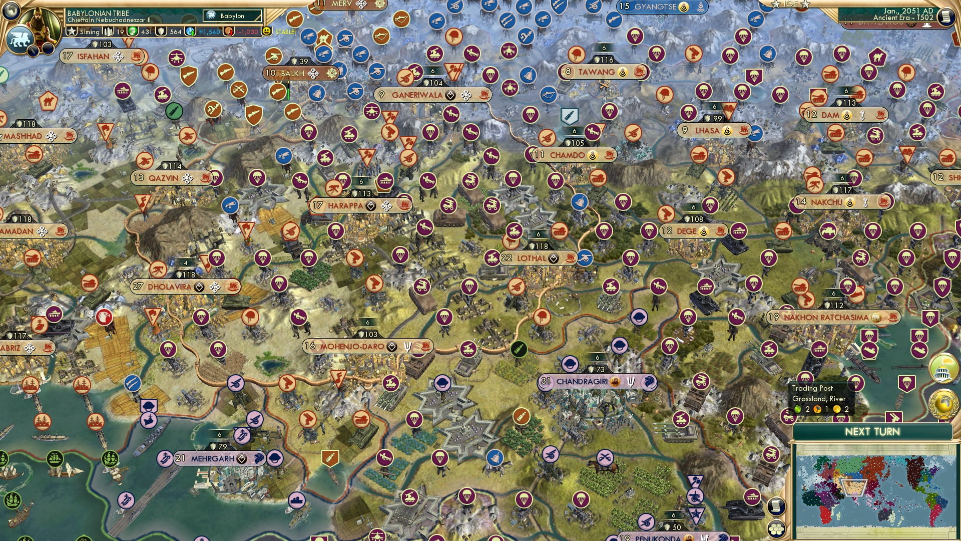CBR In-Game Screenshot of India, 2051