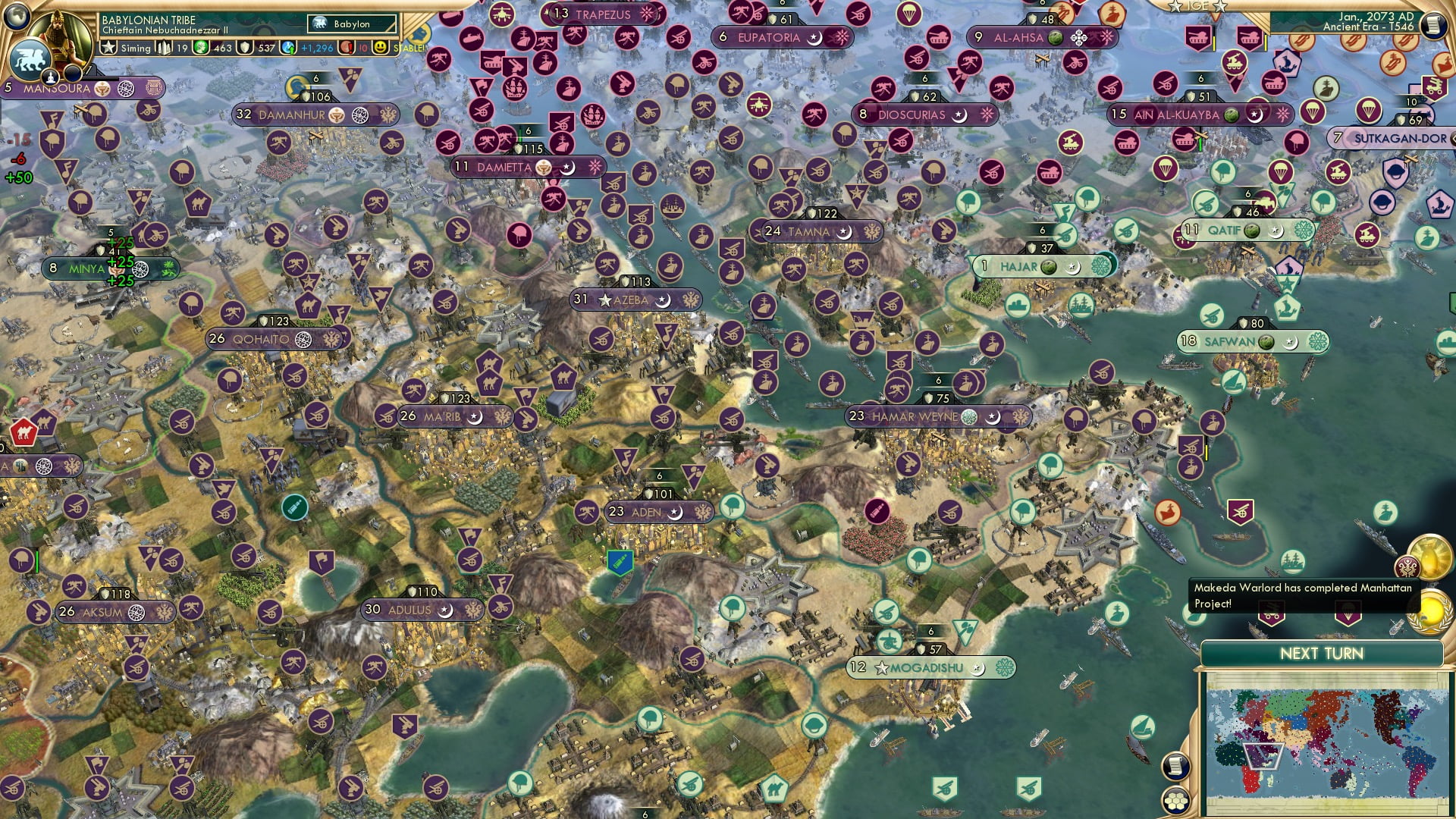 CBR In-Game Screenshot of Arabian Frights on a Full-Lit Night