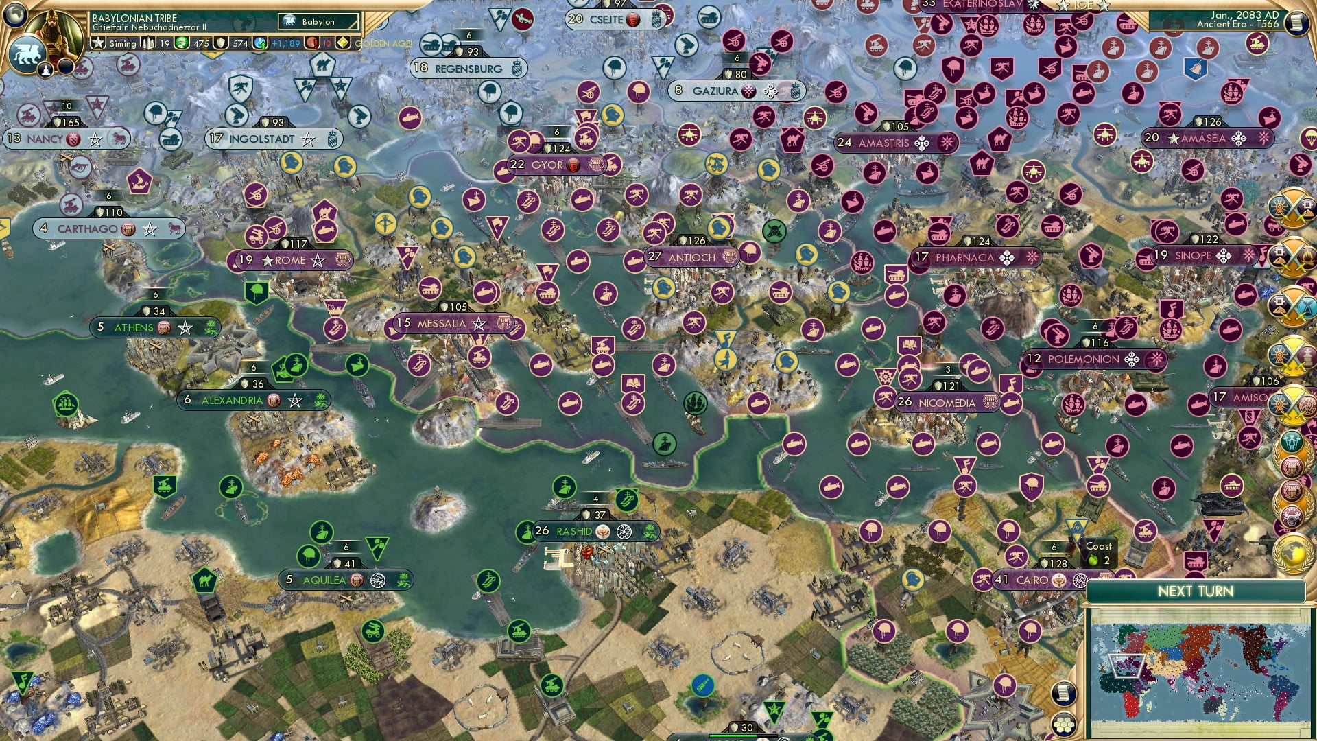 CBR In-Game Screenshot of New Roman Blues