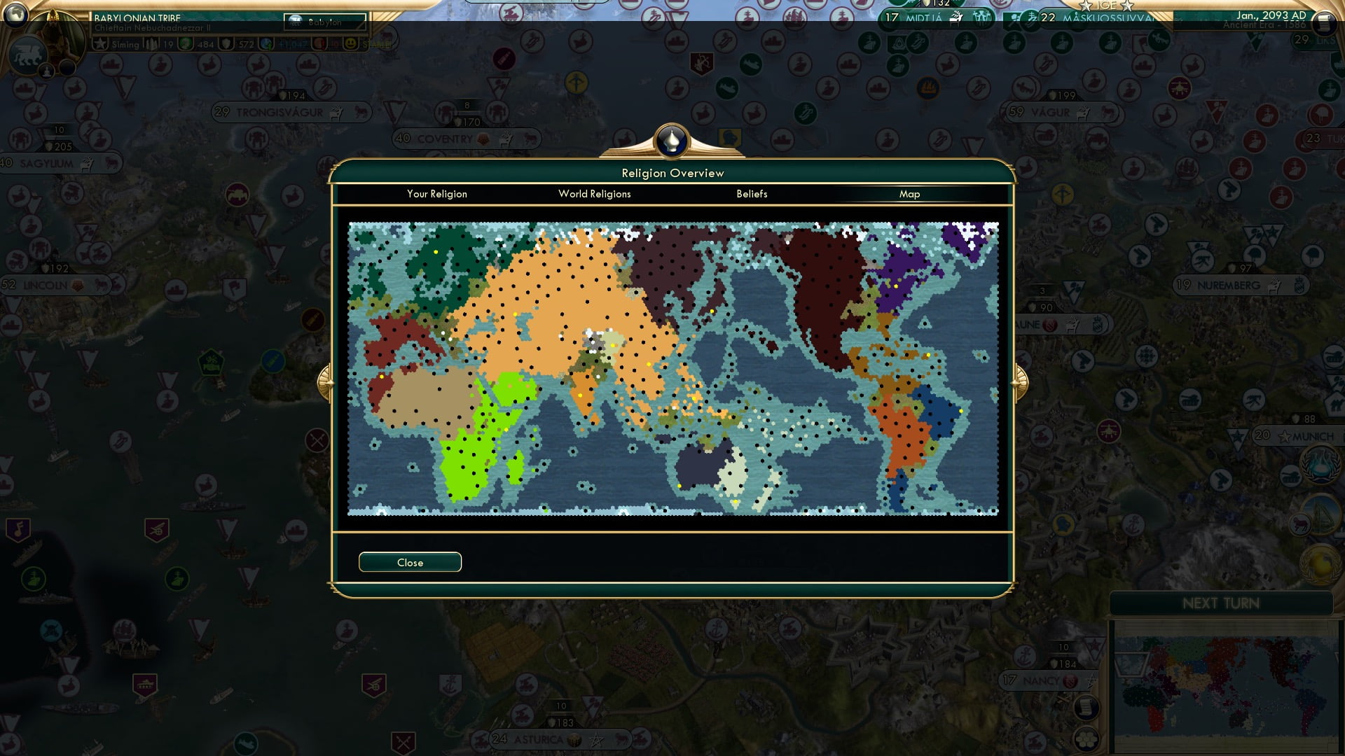 CBR In-Game Screenshot of God in the Cartography
