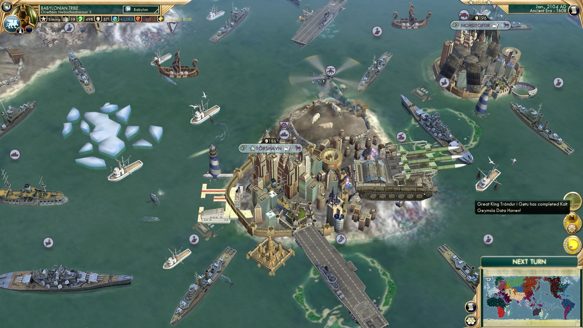 CBR In-Game Screenshot of Building Stuff Because He Can