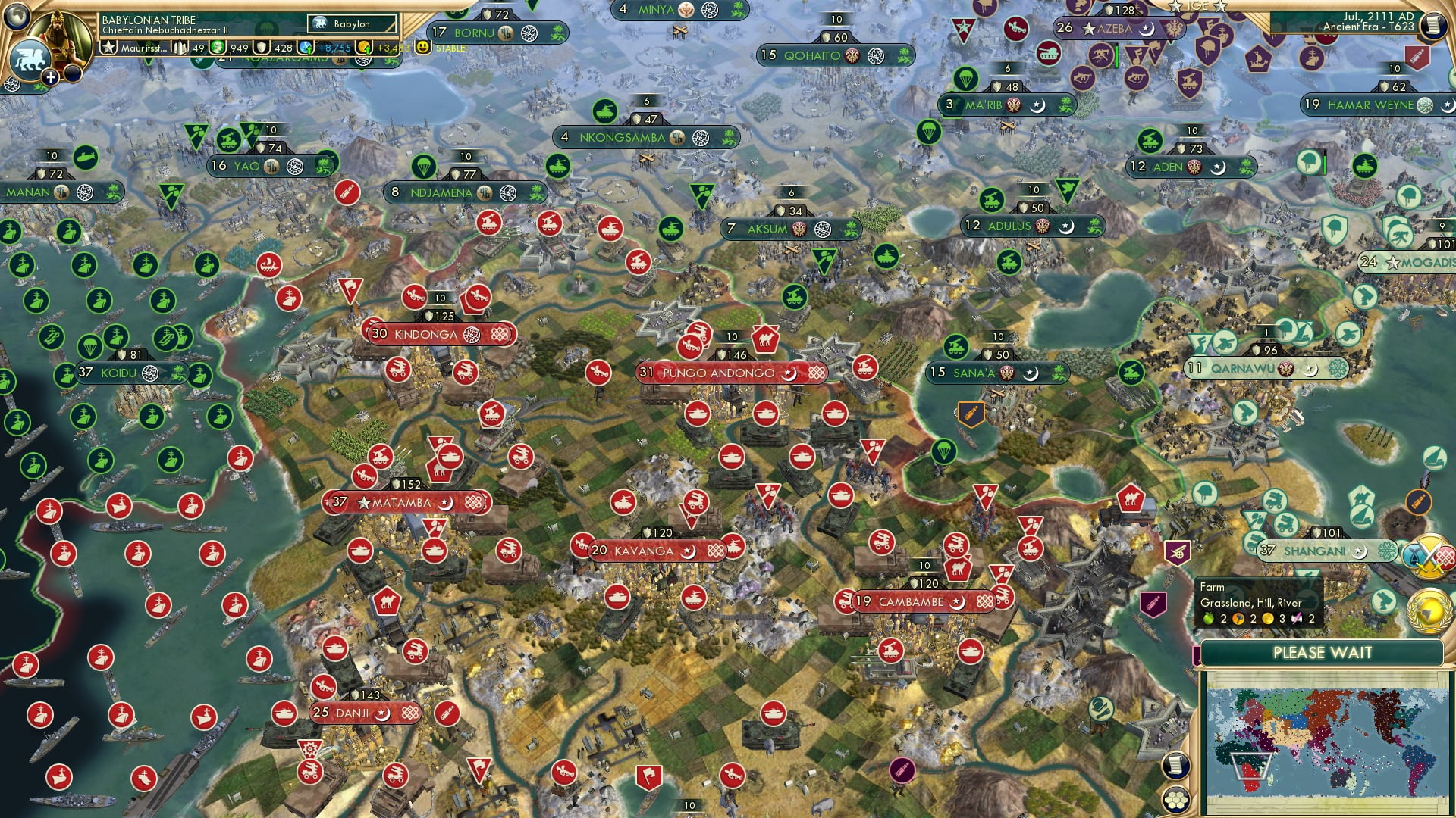 CBR In-Game Screenshot of North/South Divide