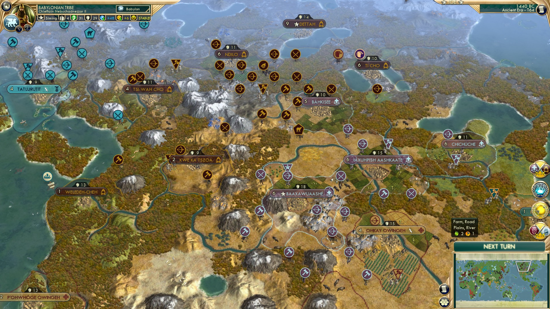 CBR In-Game Screenshot of Through the forests and the mountains