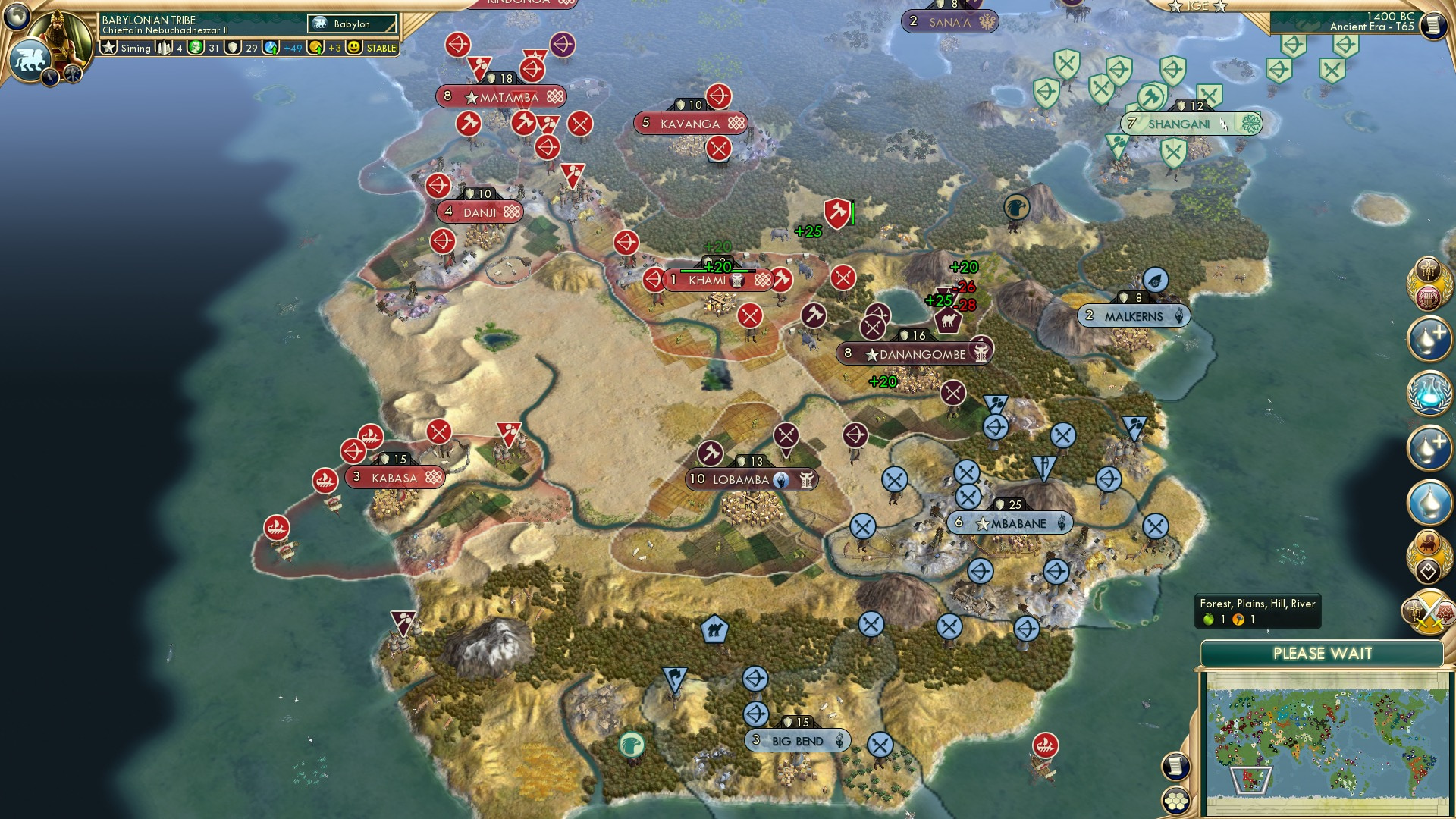CBR In-Game Screenshot of Southern Africa