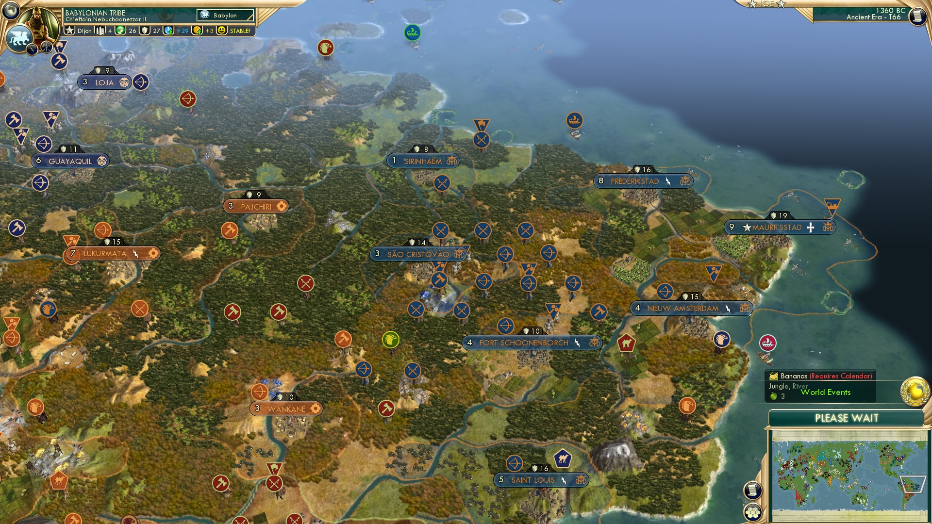 CBR In-Game Screenshot of Spreading into the Amazon