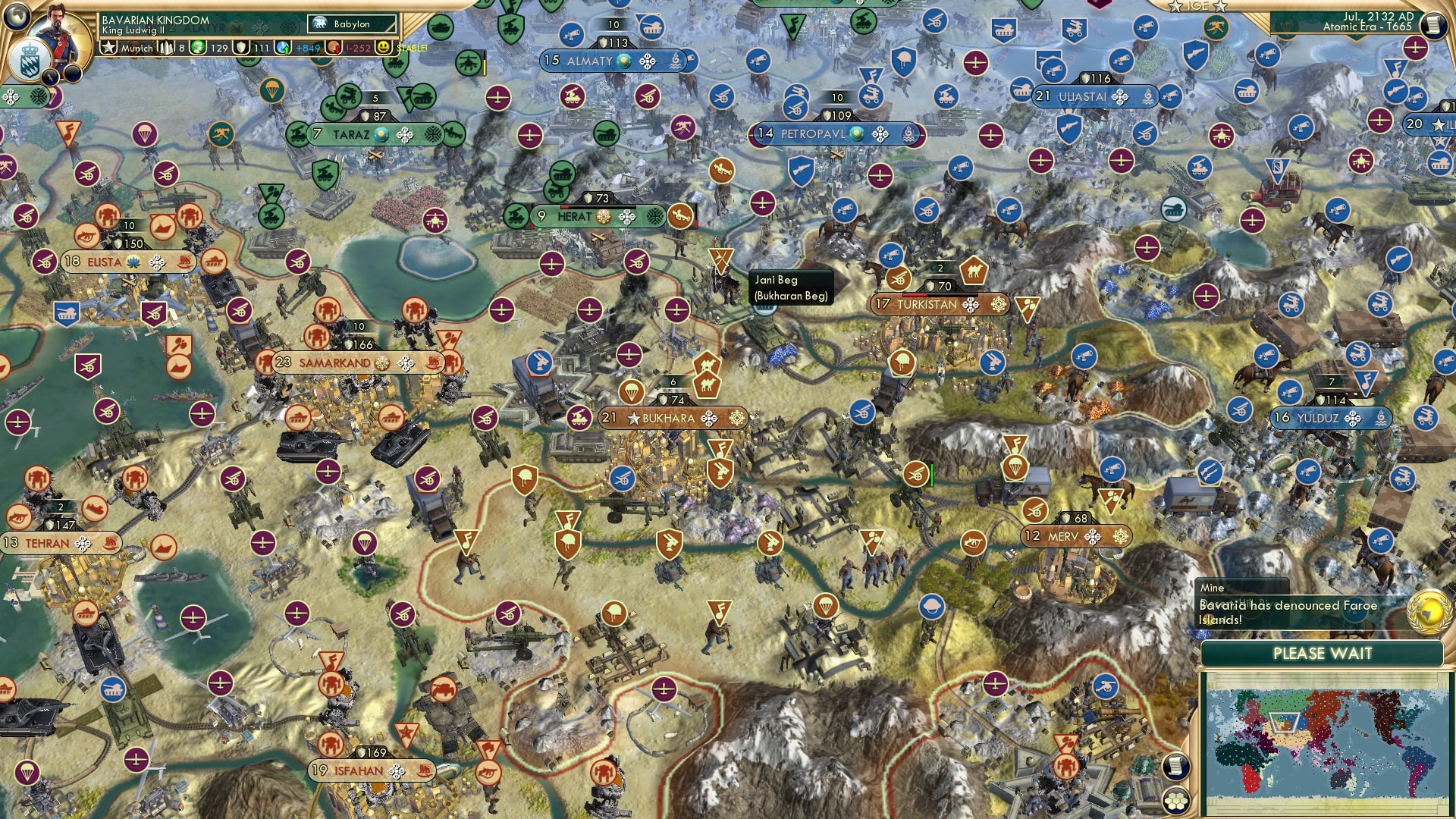 CBR In-Game Screenshot of Beg-ging for peace