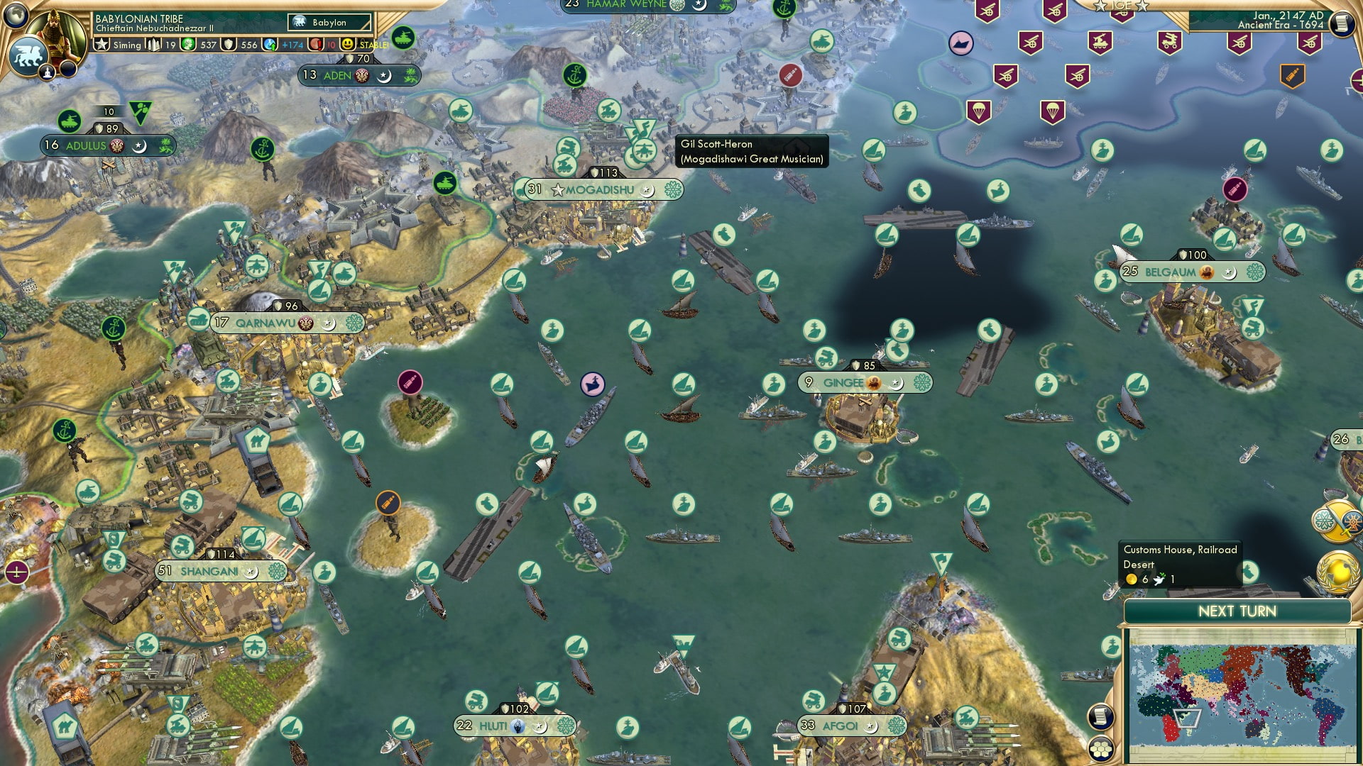 CBR In-Game Screenshot of Mogadishu Music