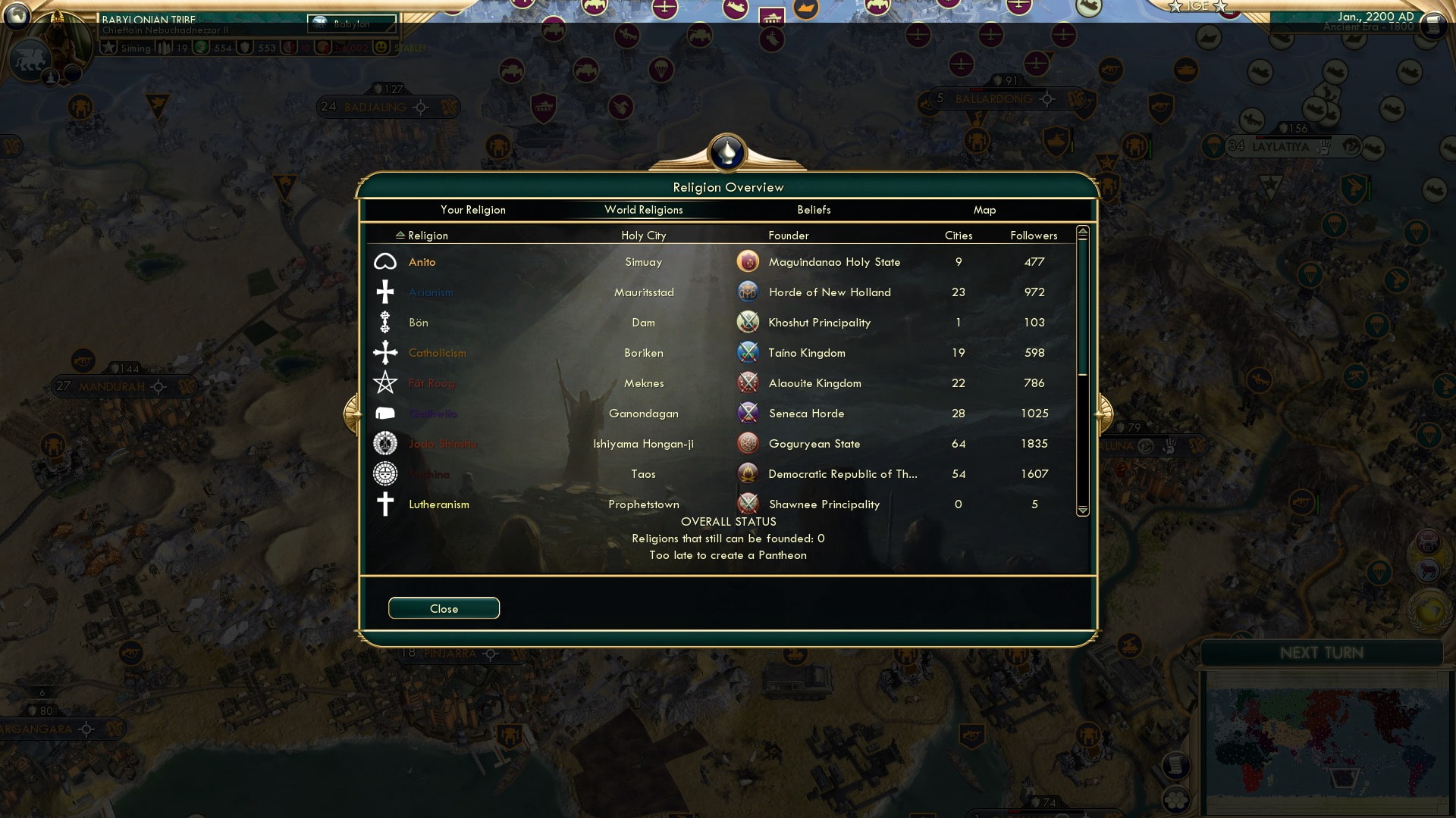 CBR In-Game Screenshot of Final Faith Followers