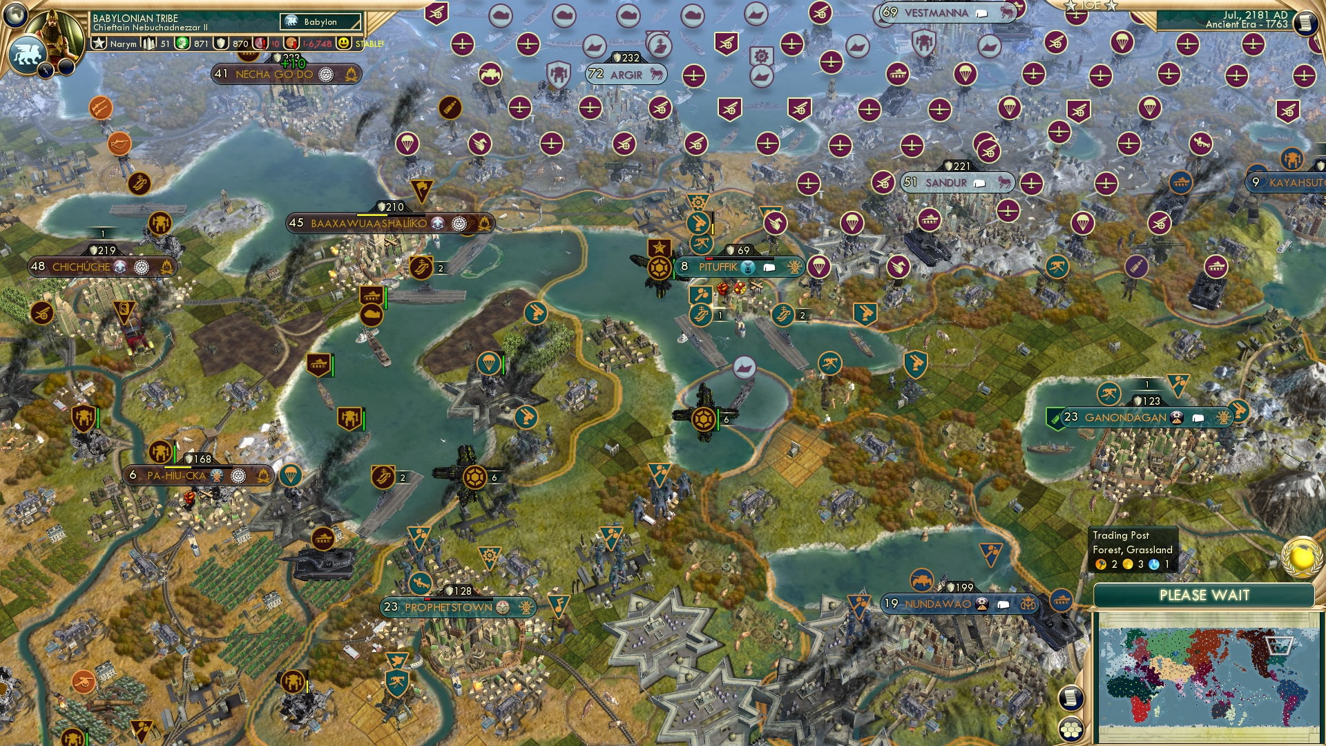 CBR In-Game Screenshot of Menacing Midwest March