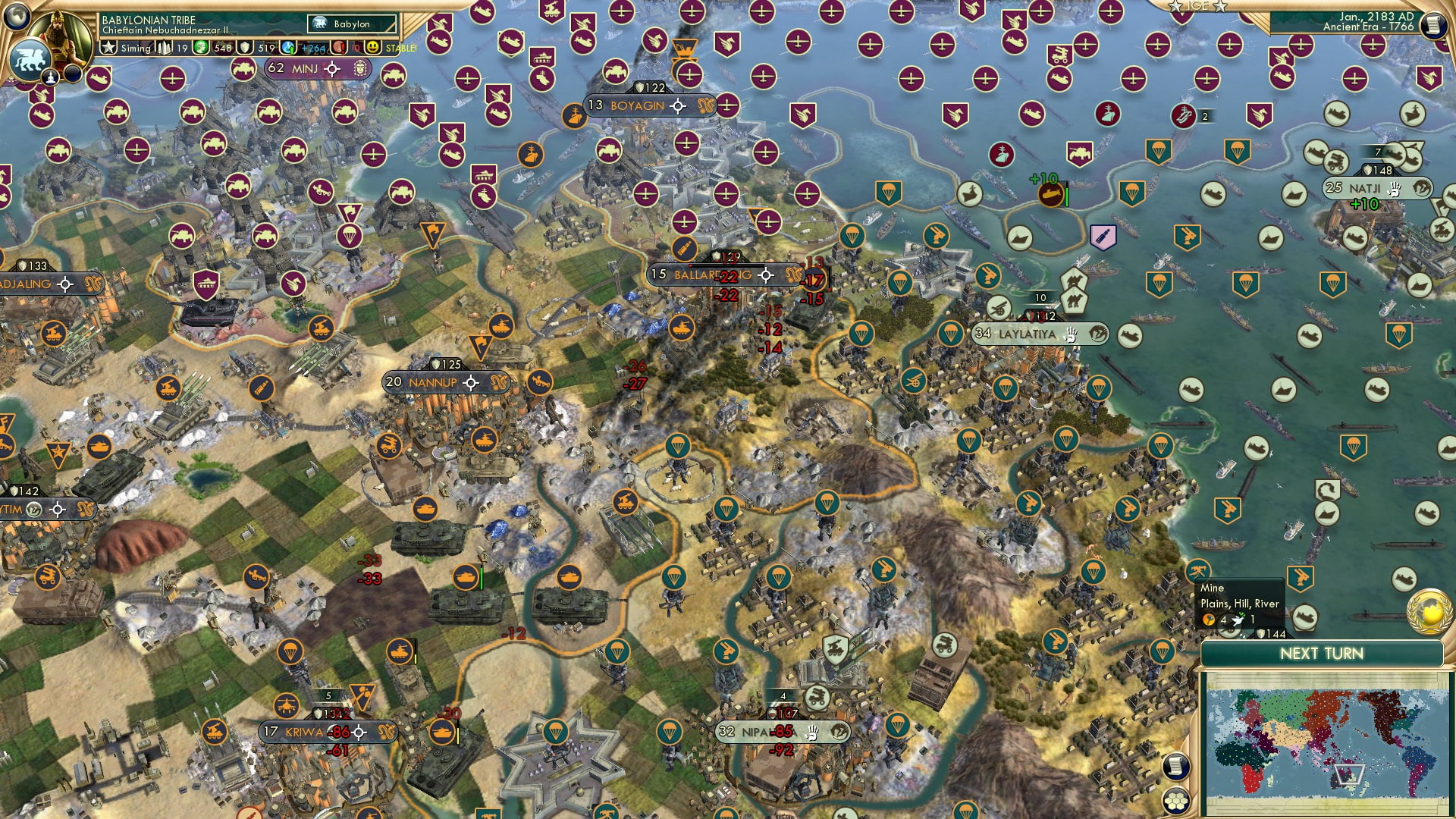 CBR In-Game Screenshot of Ballardong Bombing Blasts