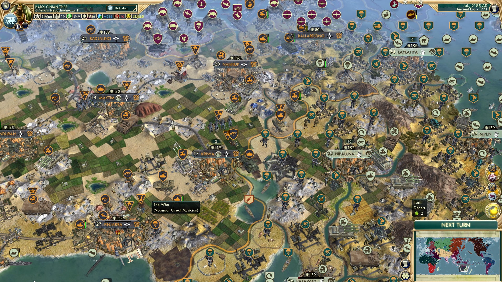 CBR In-Game Screenshot of Plucky Pinjarra Performance