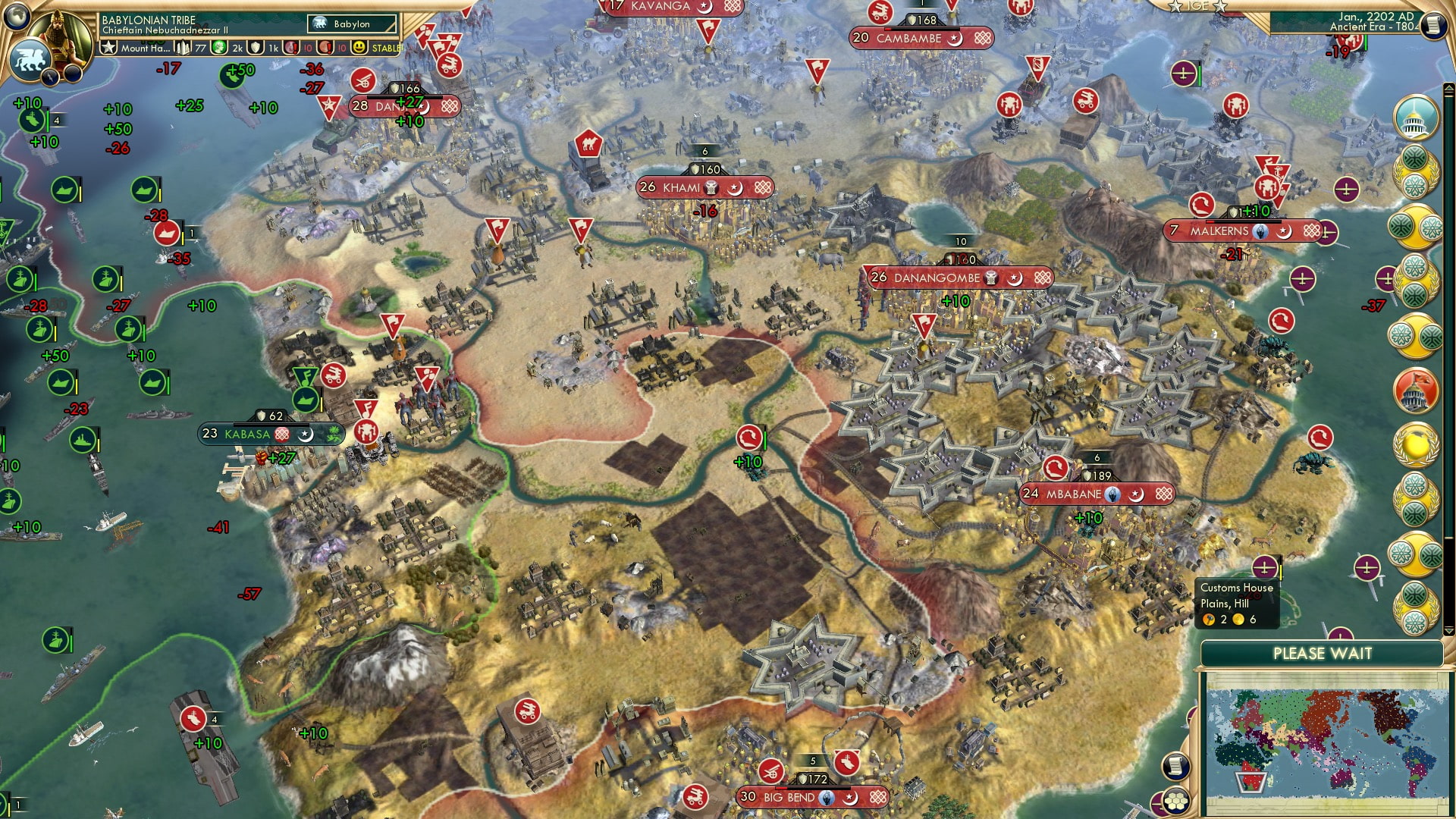 CBR In-Game Screenshot of Southern Africa