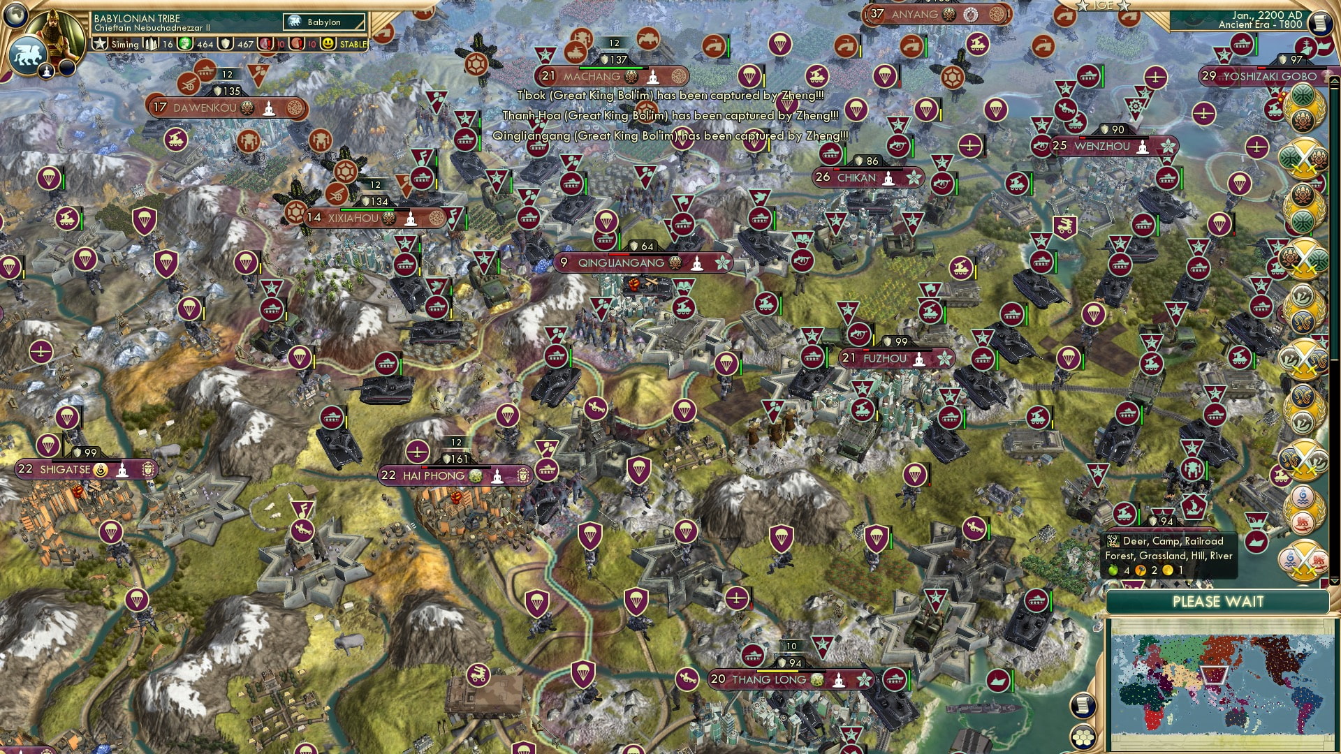 CBR In-Game Screenshot of Chinese troubles