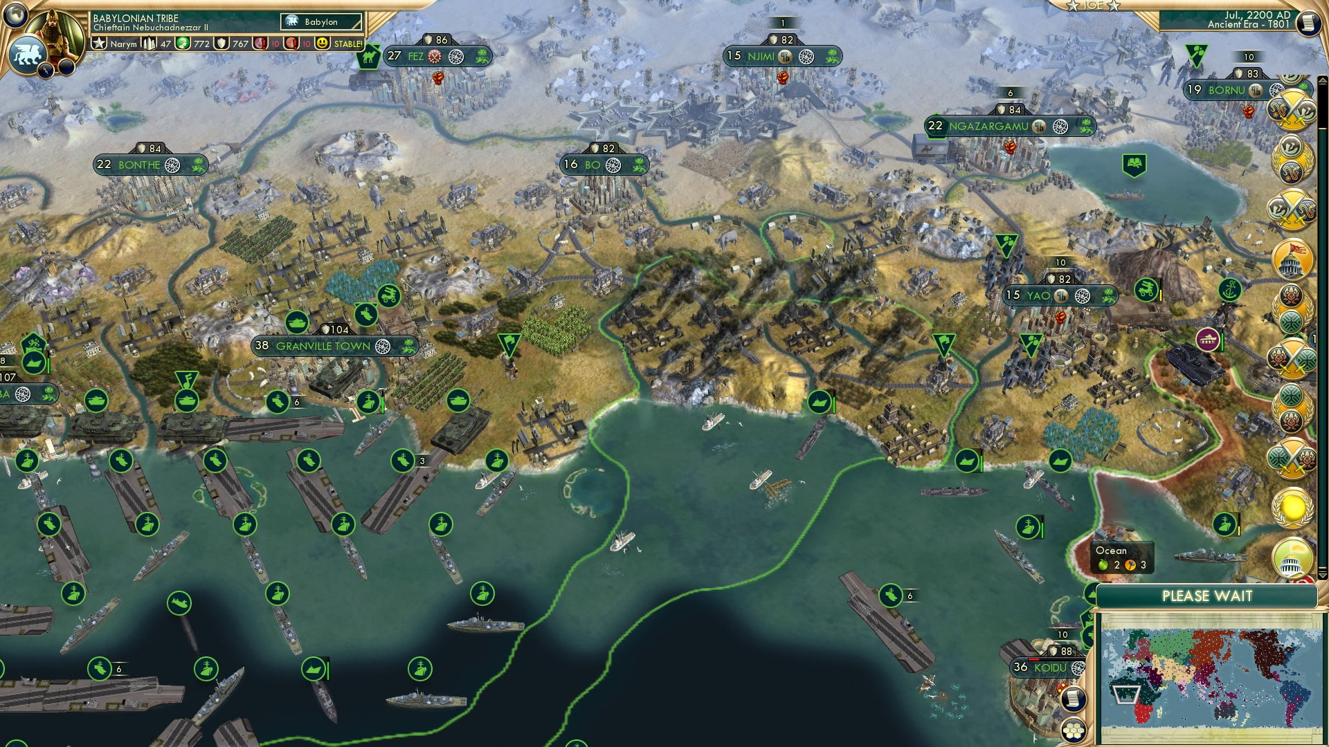 CBR In-Game Screenshot of At least wait another turn goddammit! I’m getting tired of searching city names in past slides!