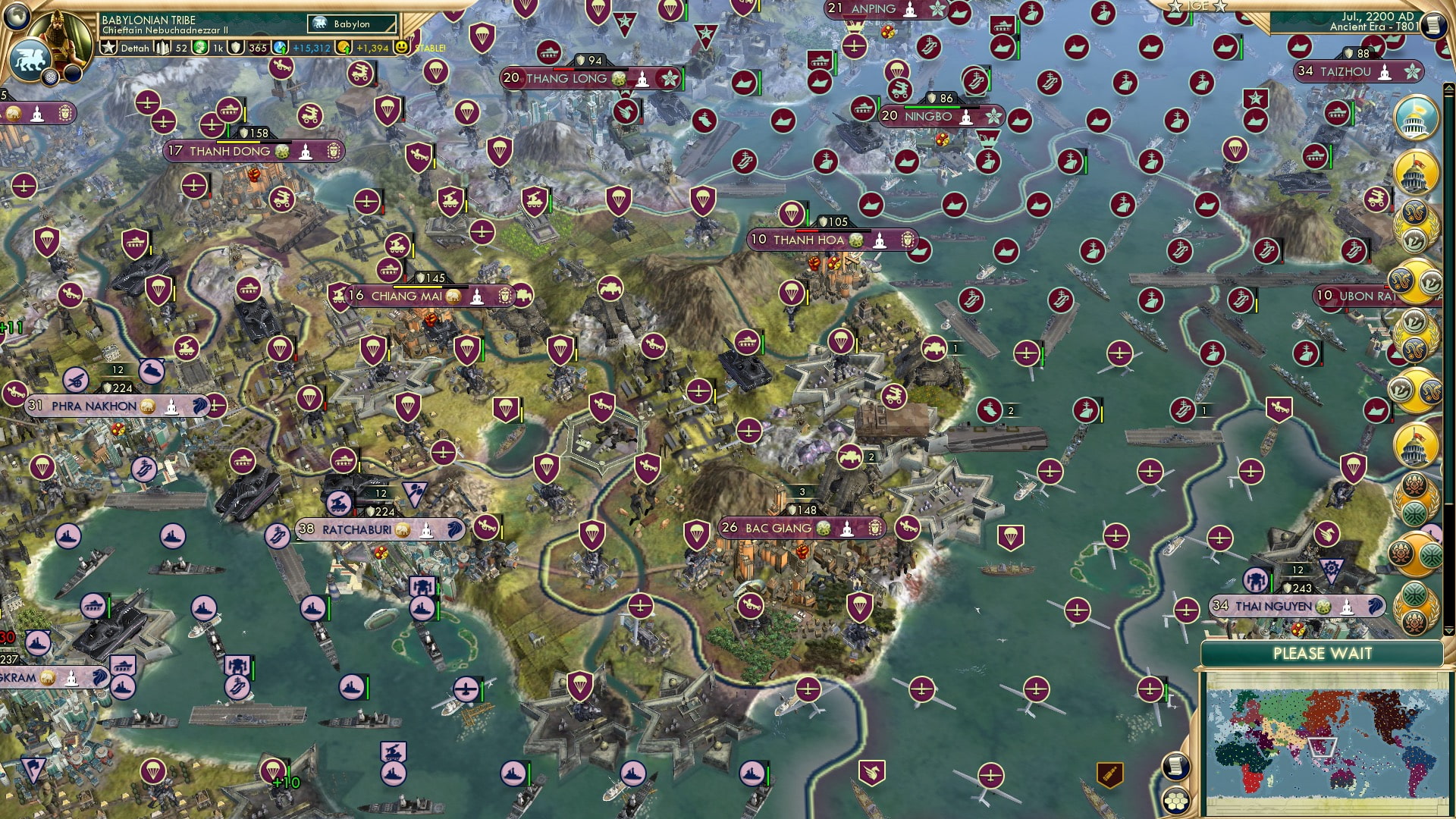 CBR In-Game Screenshot of Indochinese moves