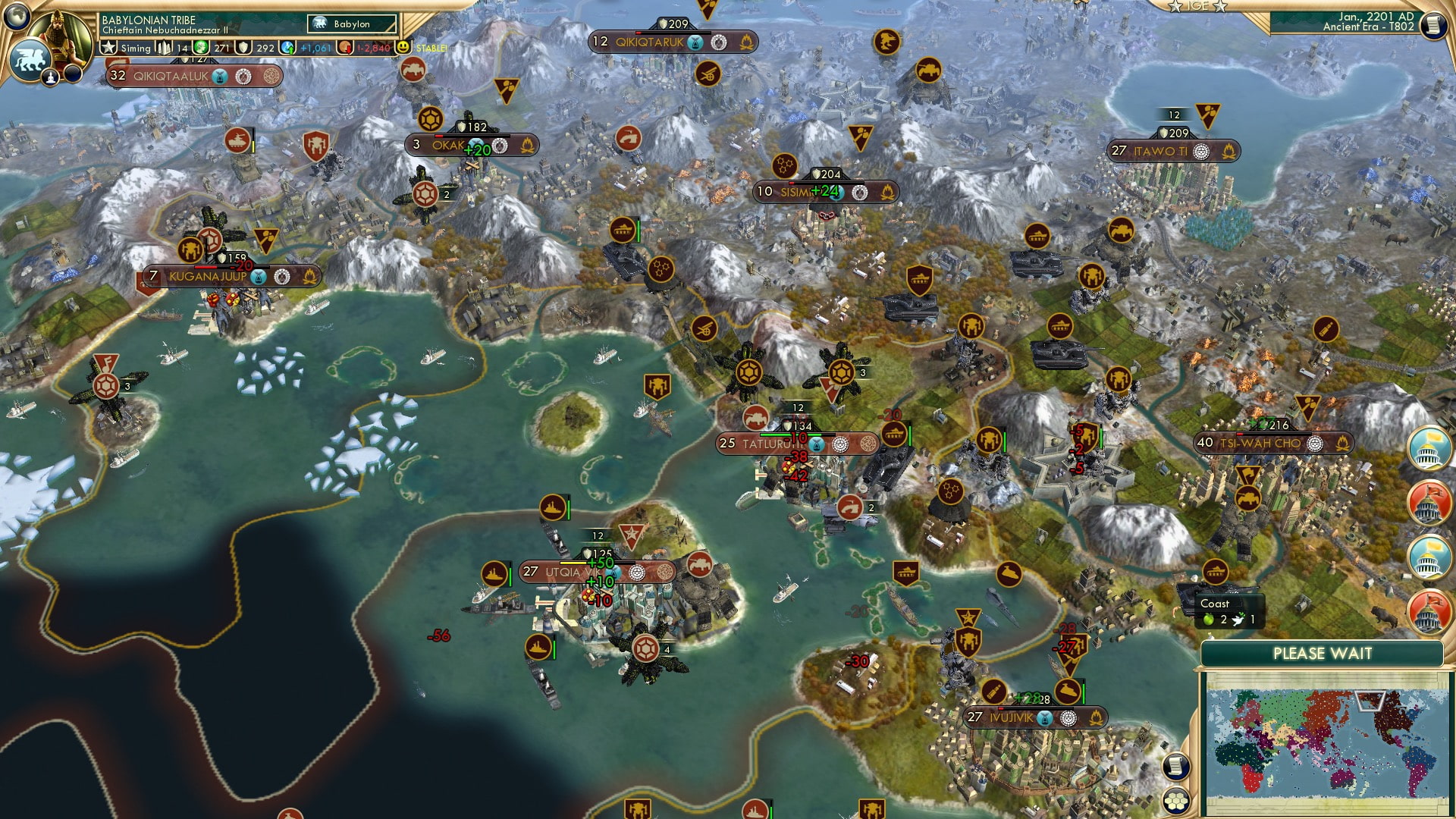 CBR In-Game Screenshot of Pacific Northwestern Struggles