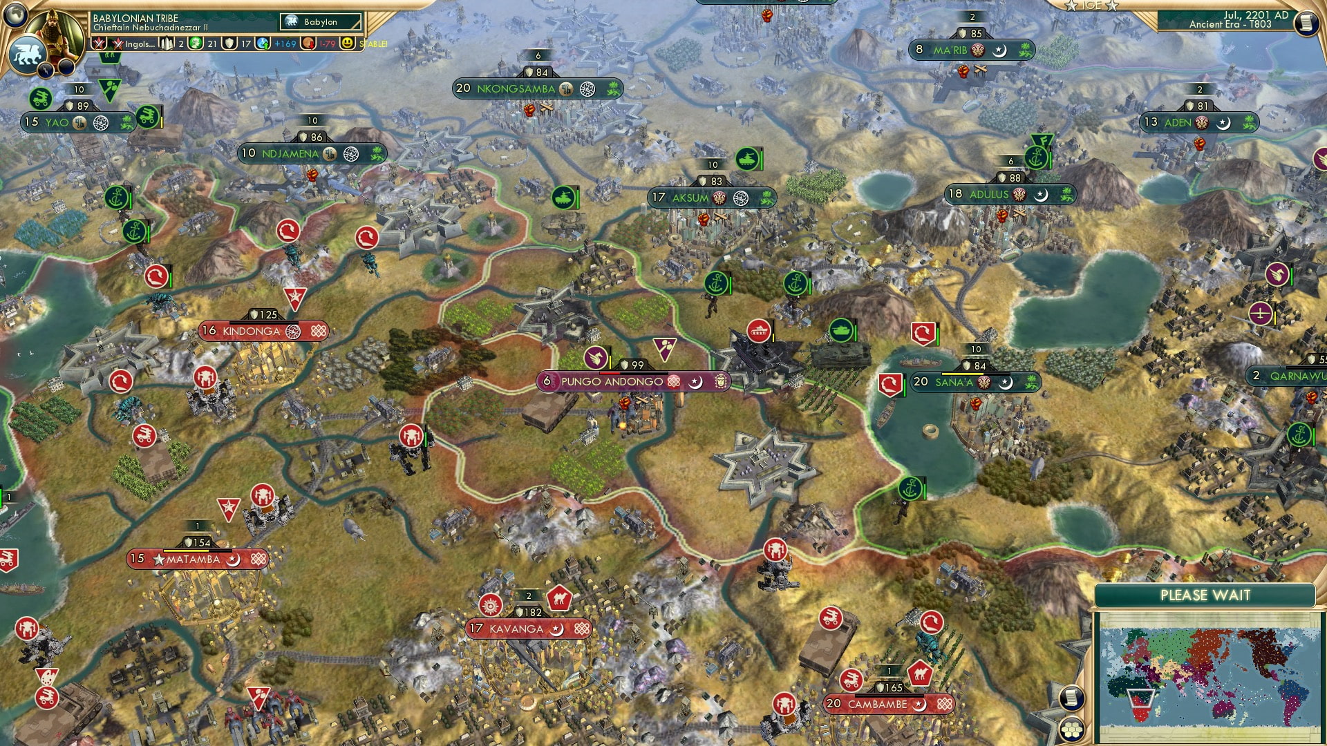 CBR In-Game Screenshot of Congolese maneuvers