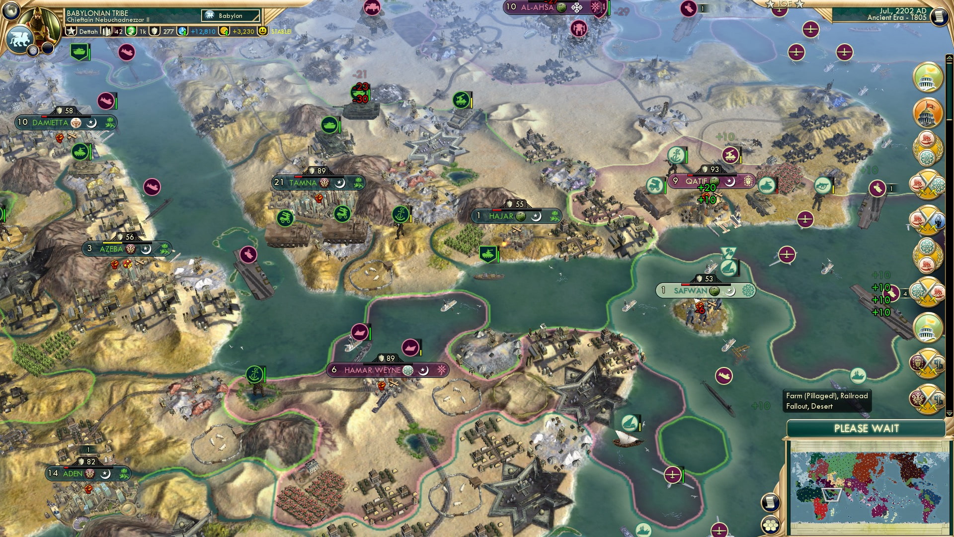 CBR In-Game Screenshot of Arabian wastelands