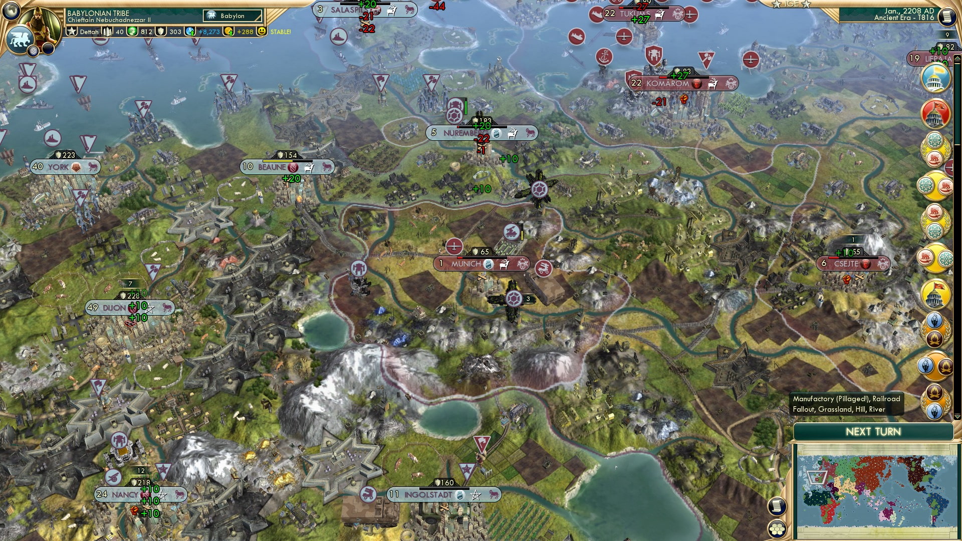 CBR In-Game Screenshot of Munchin’ on Munich