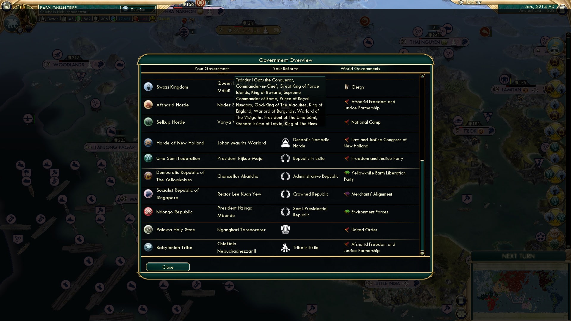 CBR In-Game Screenshot of The Great King?