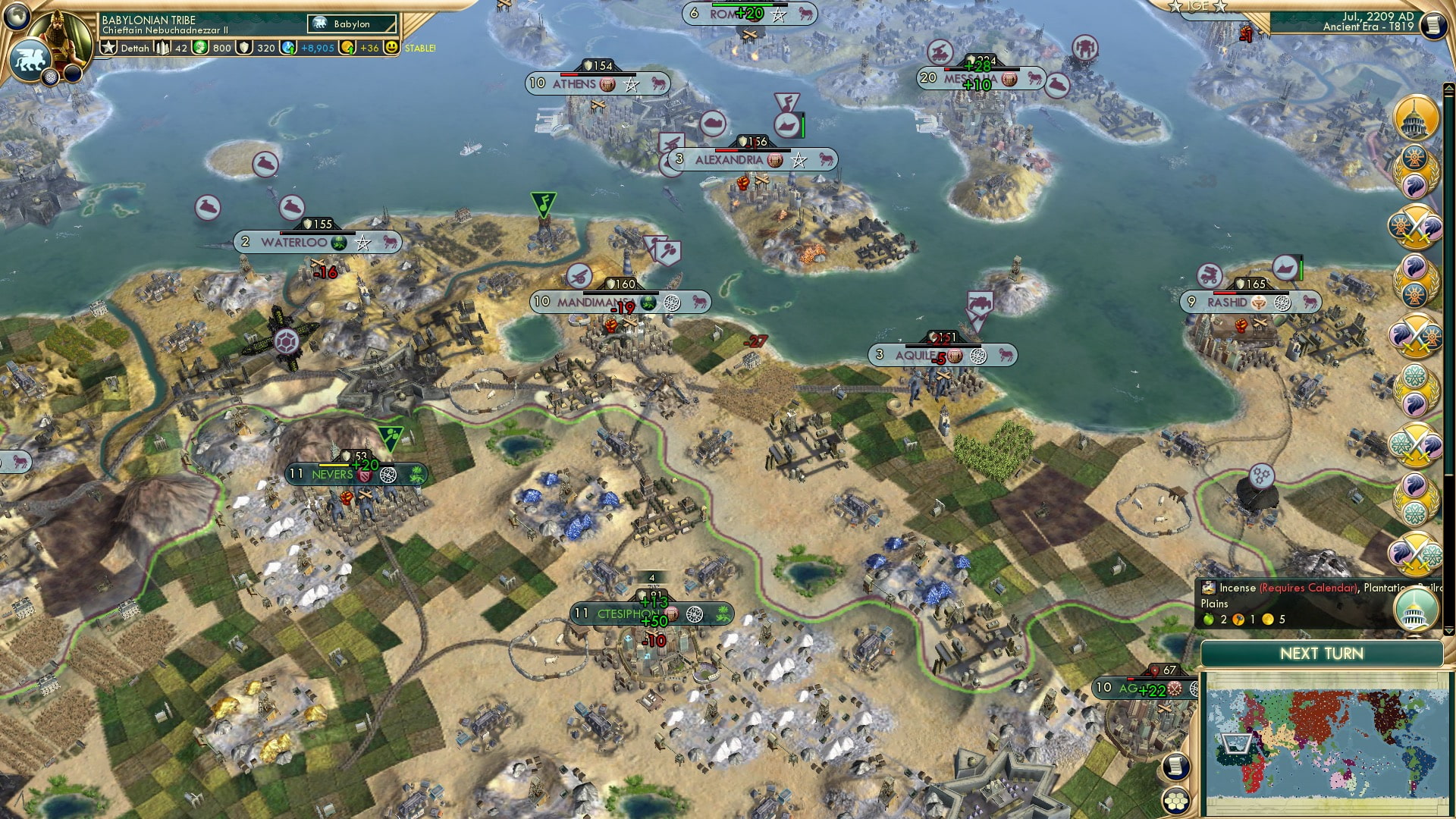 CBR In-Game Screenshot of An Almost United Mediterranean