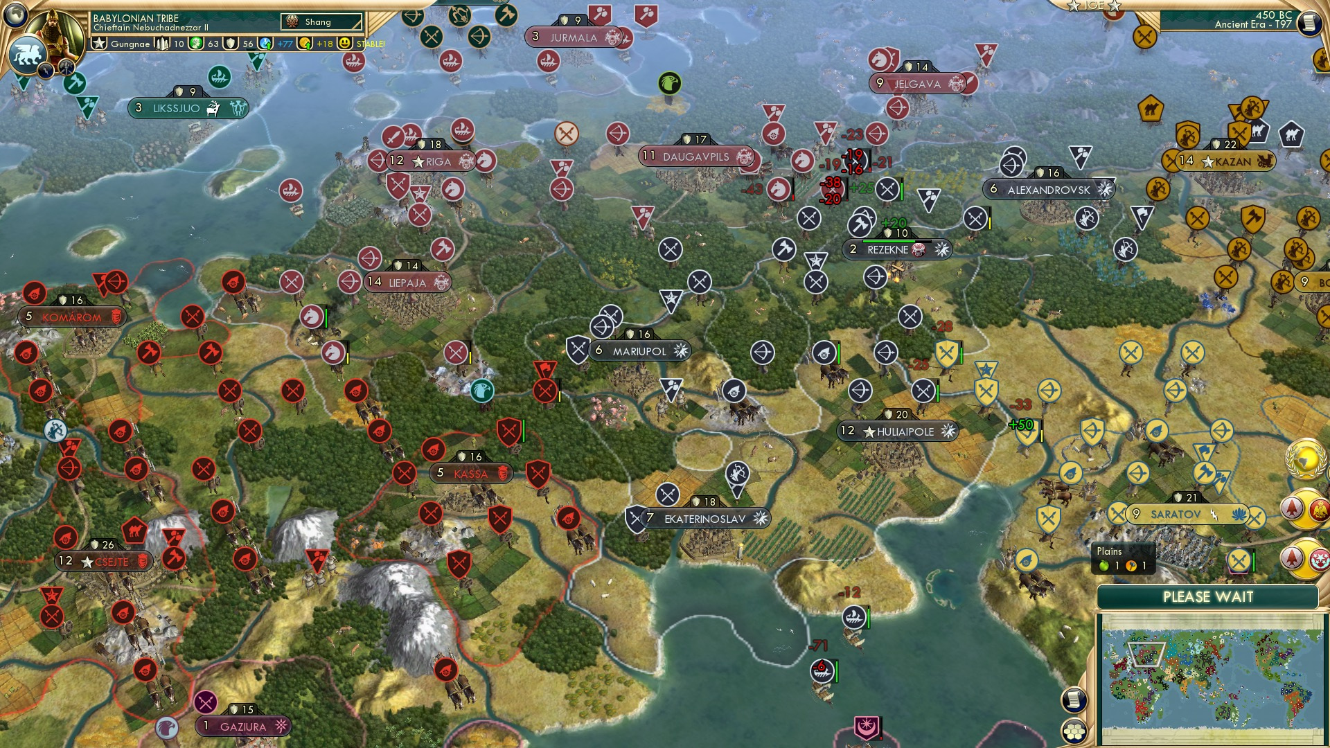 CBR In-Game Screenshot of Stable Ukrainian Borders