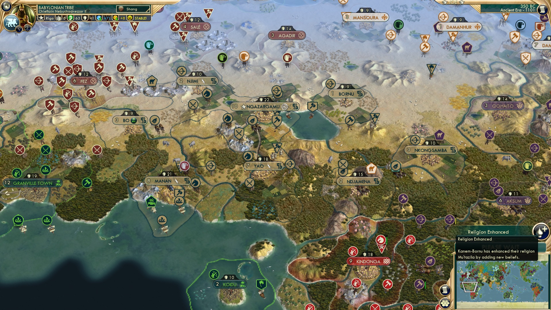 CBR In-Game Screenshot of Central African Enhancement