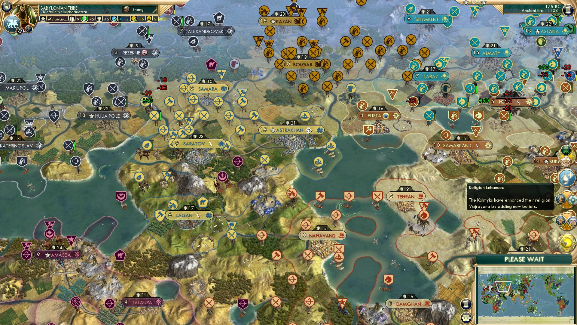 CBR In-Game Screenshot of Settler Slowdown