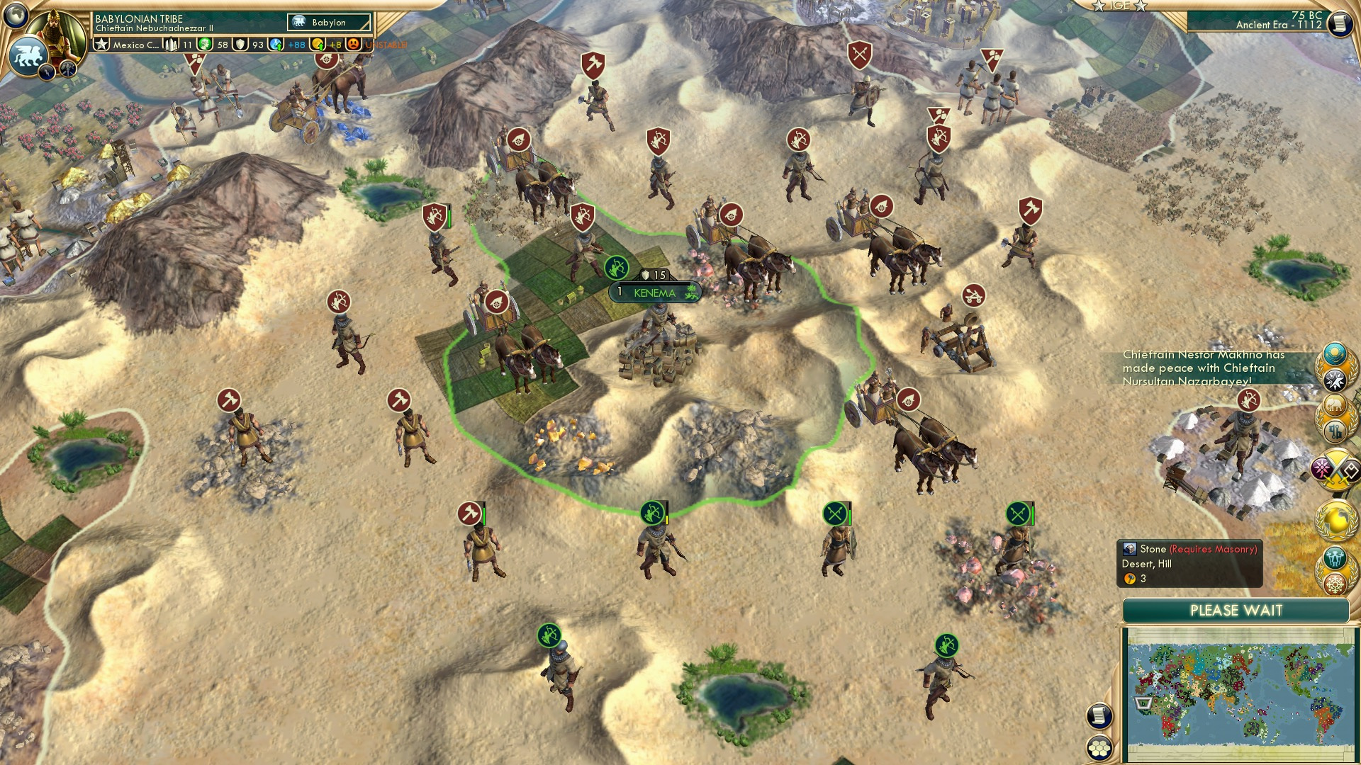 CBR In-Game Screenshot of Fighting Over the Ruins of the Village