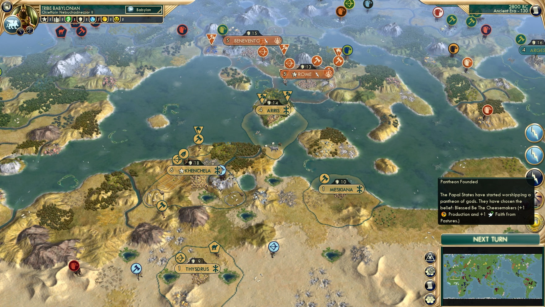 CBR In-Game Screenshot of Cheesus Crust