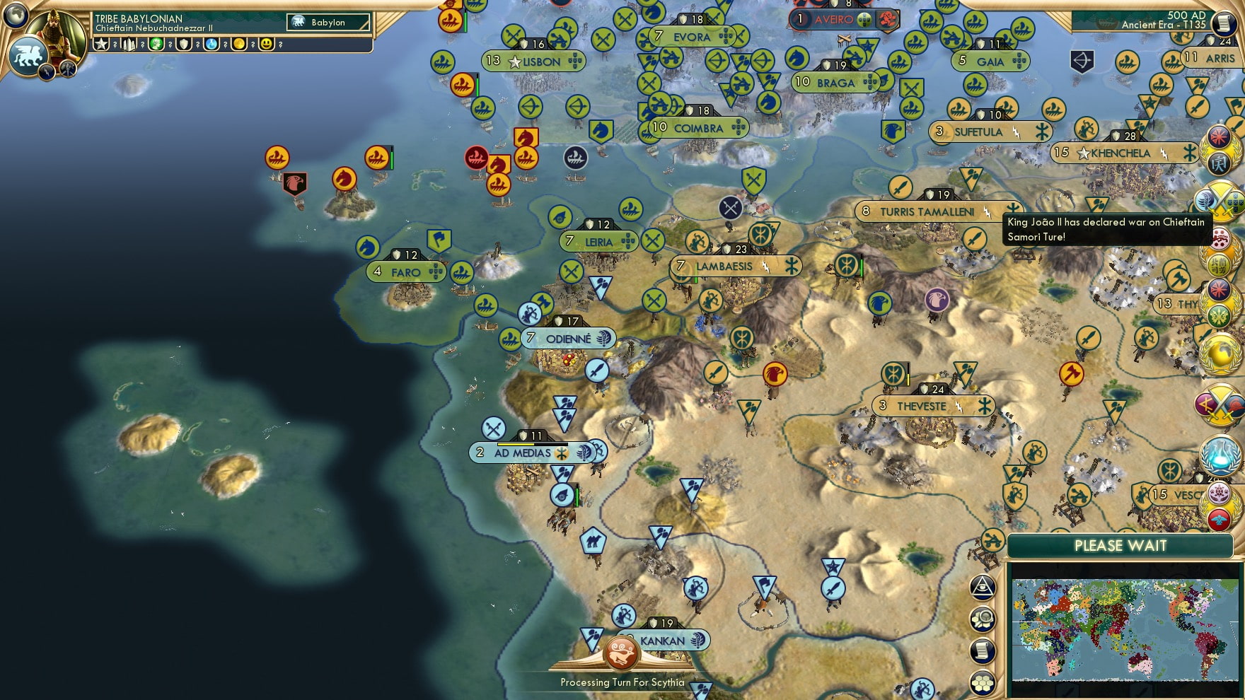 CBR In-Game Screenshot of Samori Toure Deve Morrer!