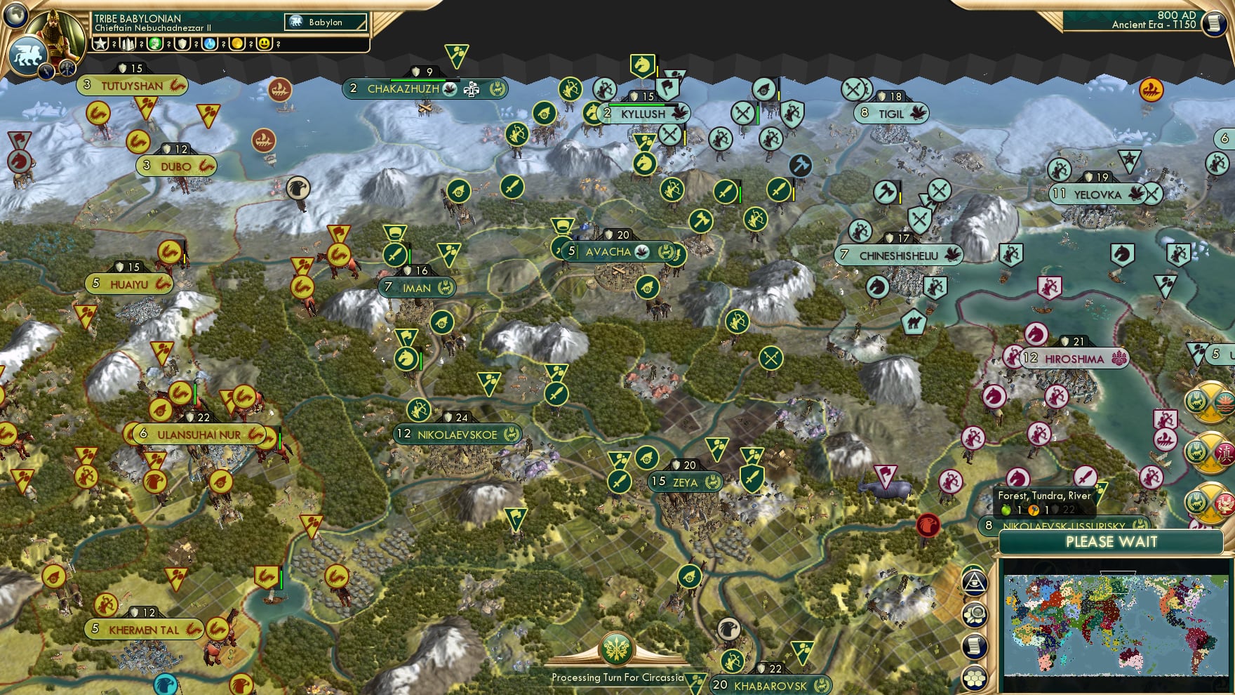 CBR In-Game Screenshot of “Dear Yuri, why are you called Green Ukraine when your balls are clearly all frozen and blue? Shin Sawbu”