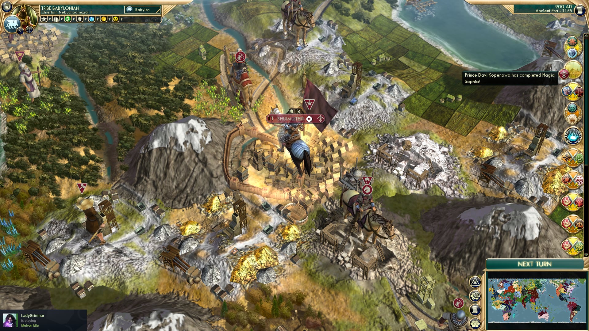 CBR In-Game Screenshot of Twos across the board