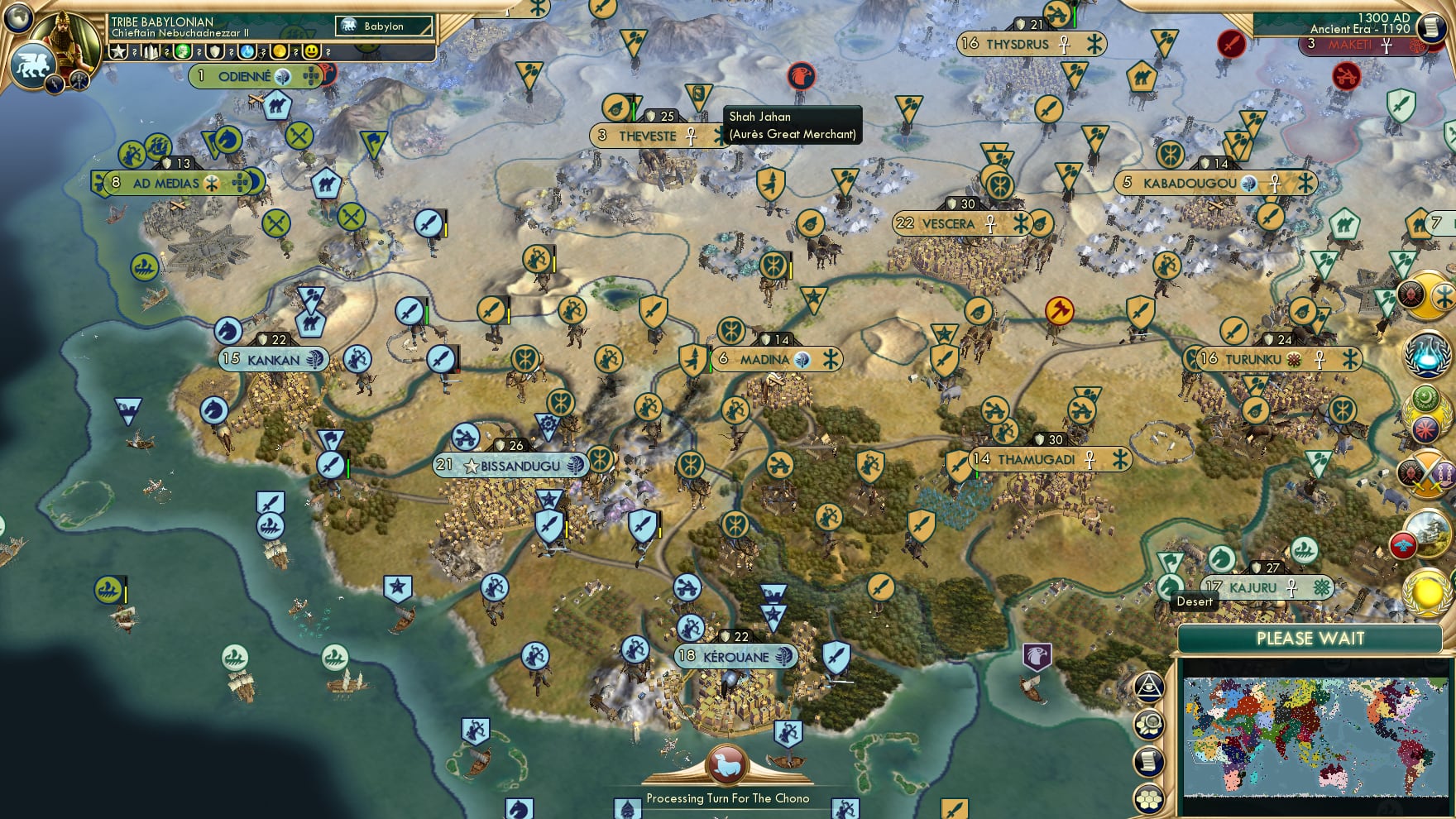 CBR In-Game Screenshot of With Wassoulou Spear, I Run Barefoot Through the Sand