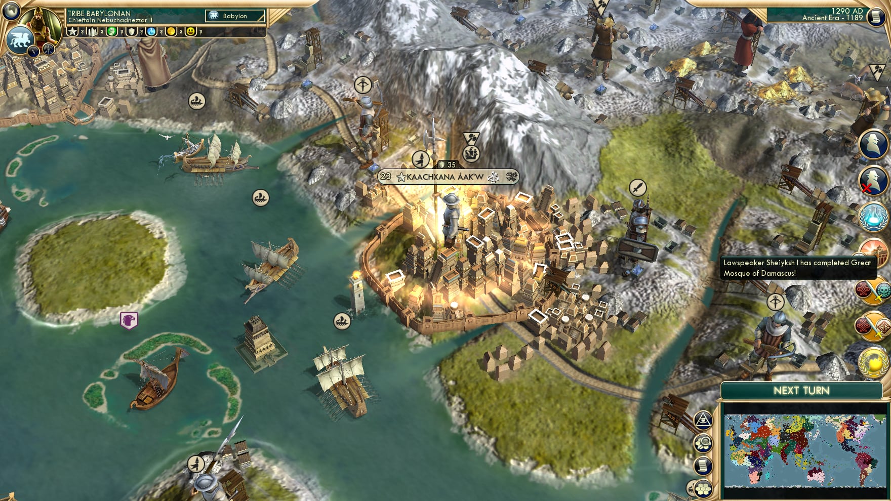 CBR In-Game Screenshot of The Caliphate of Alascus
