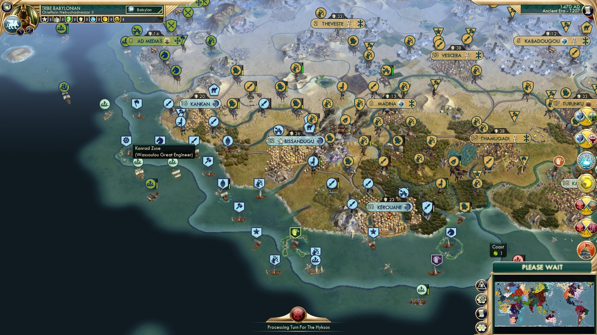 CBR In-Game Screenshot of Wassou-losing