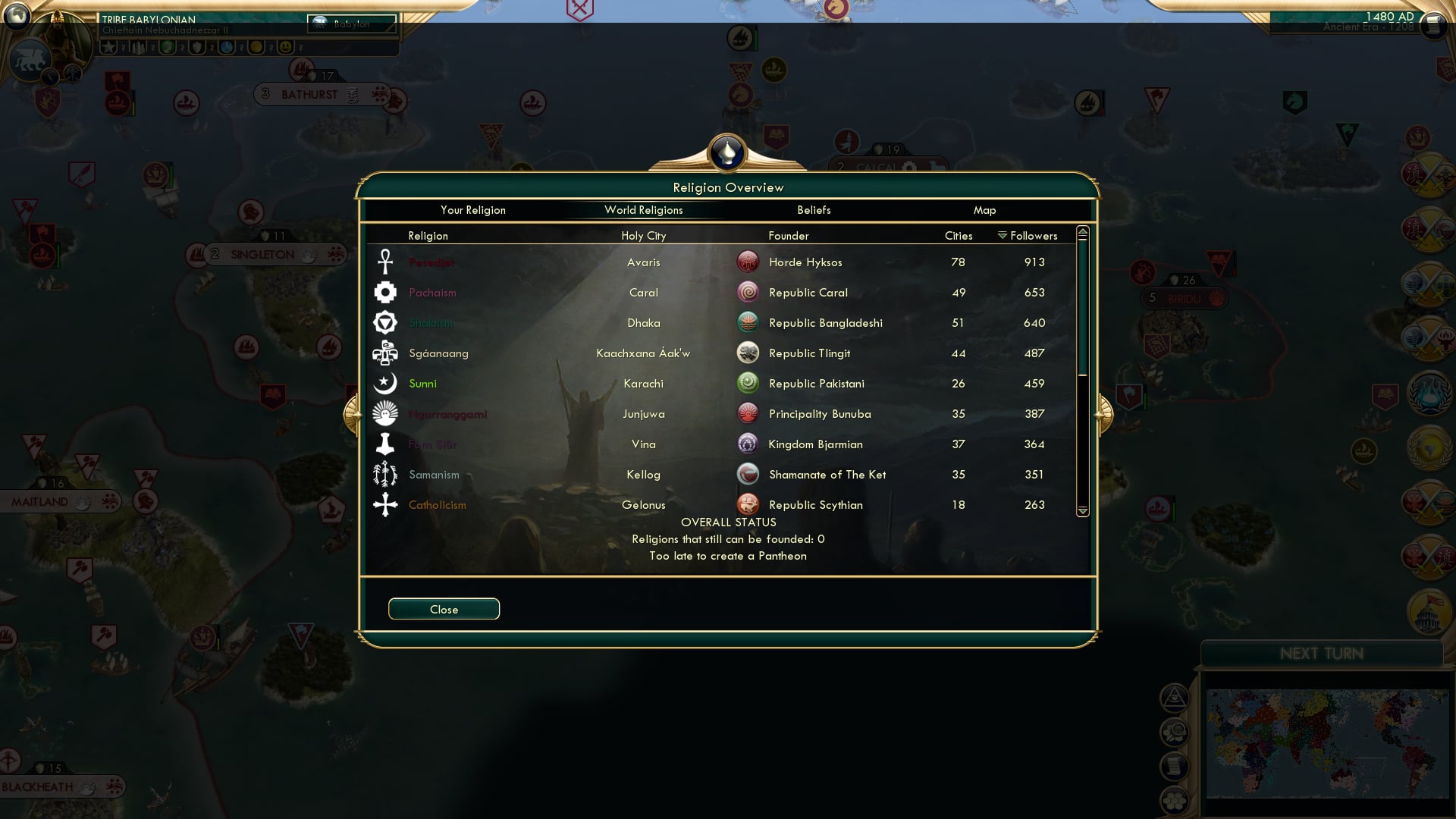 CBR In-Game Screenshot of The Religious Lobby!