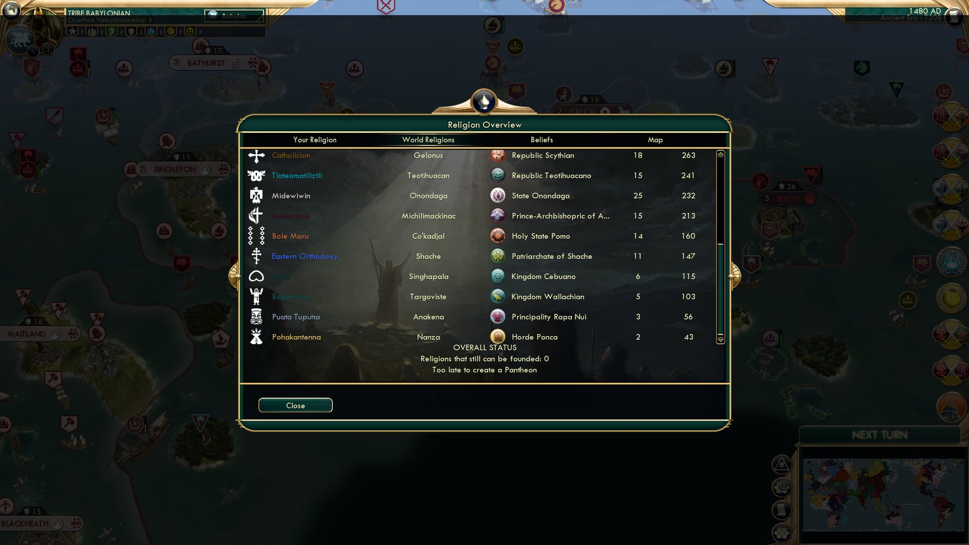 CBR In-Game Screenshot of Disclaimer: We are not supported by any organized religion