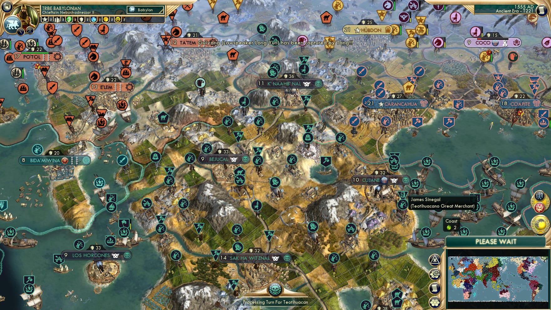 CBR In-Game Screenshot of Mostly peace, though war looms