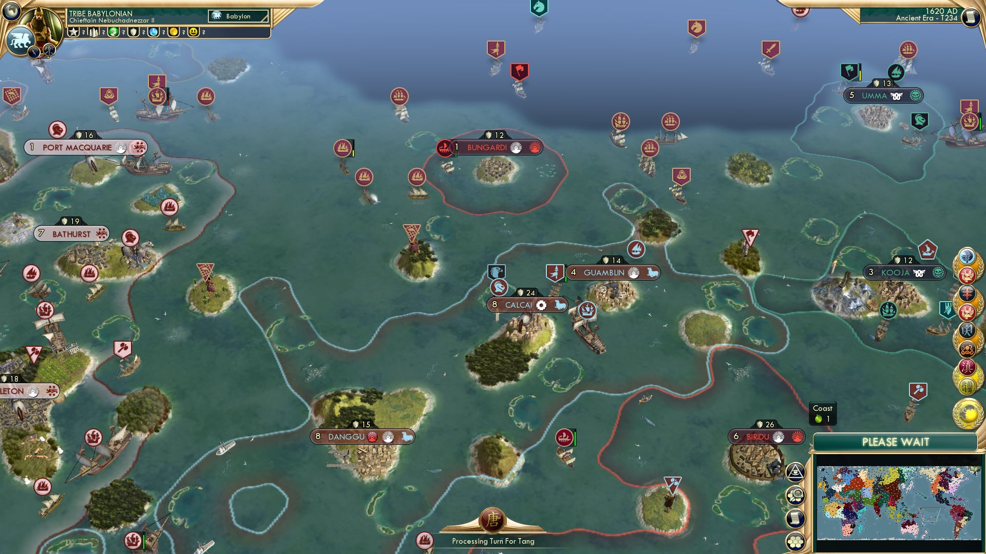 CBR In-Game Screenshot of Peace on the side, peaceful ocean center stage