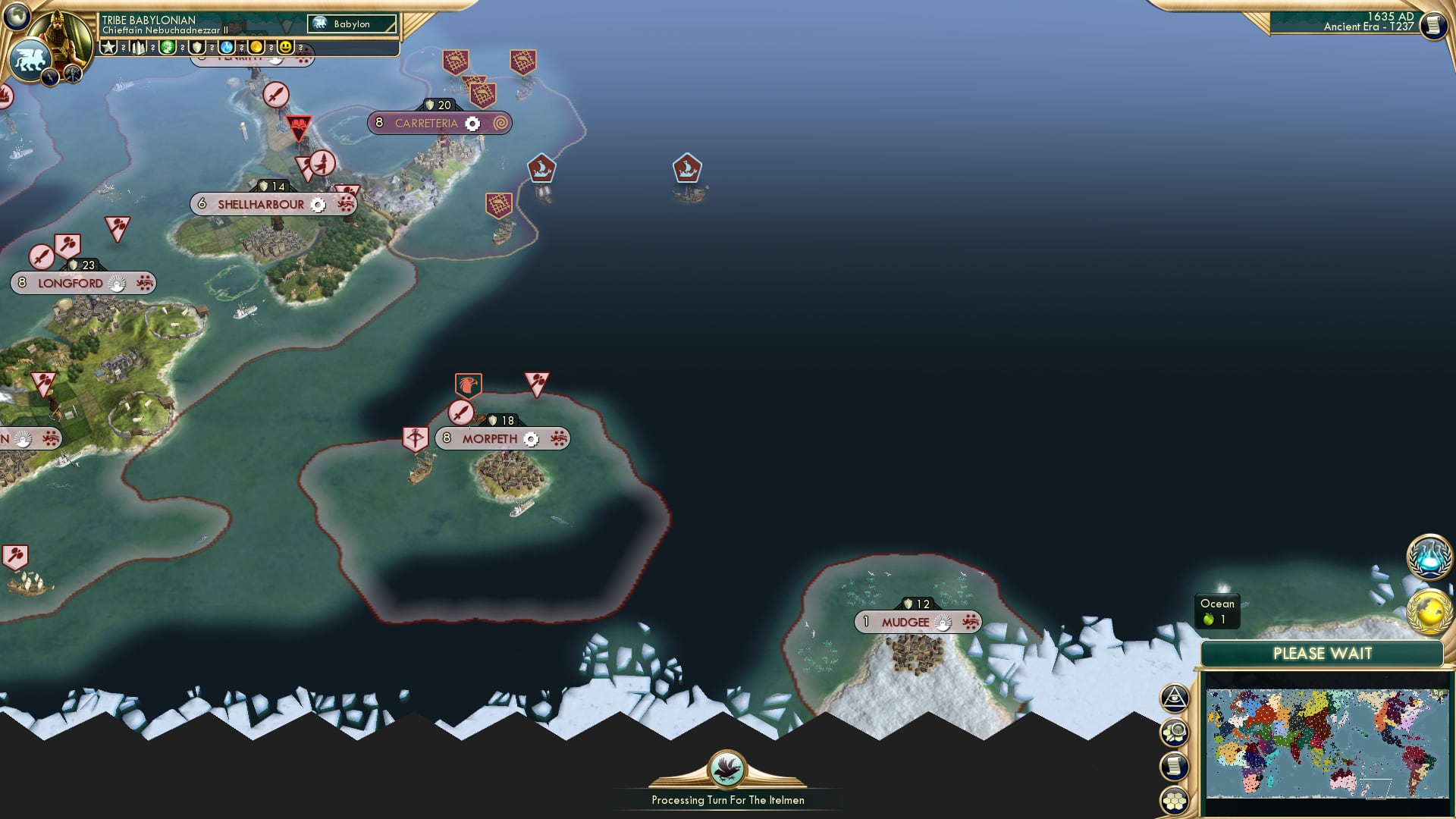 CBR In-Game Screenshot of Morpeth and Mudgee
