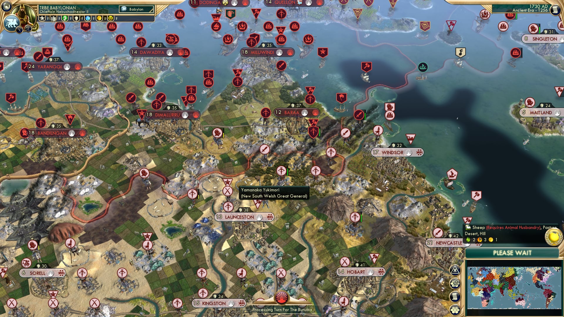 CBR In-Game Screenshot of Traditions.