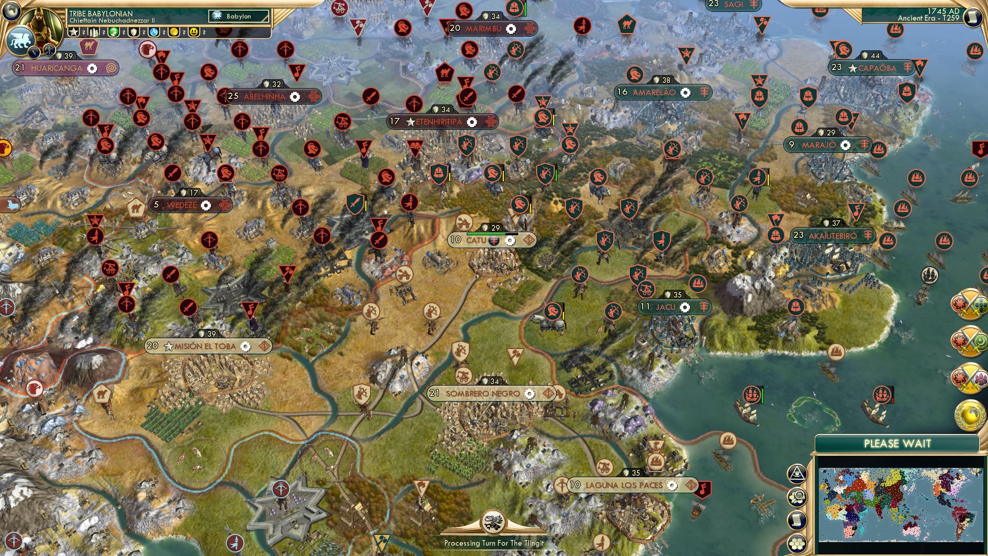 CBR In-Game Screenshot of Heavy is the Head that wears the “Least Awful Civ in Eastern South America” Tiara