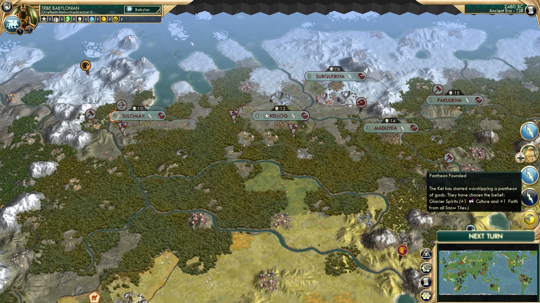 CBR In-Game Screenshot of Snowy Spirit Strategy