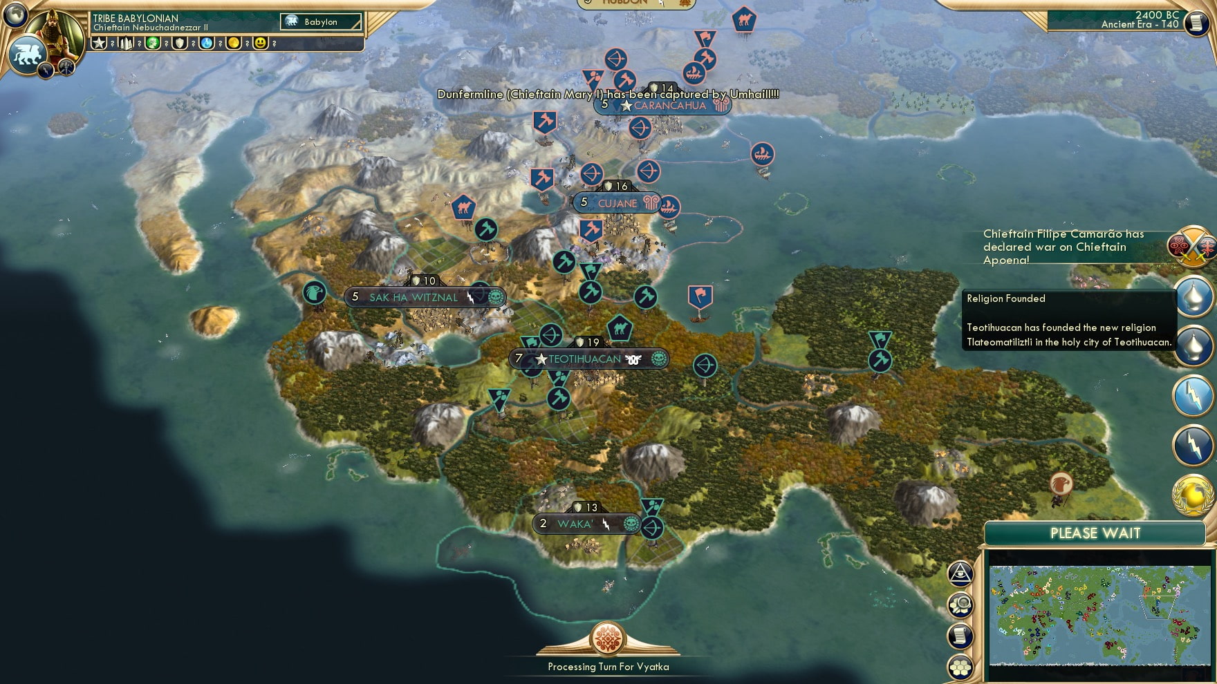 CBR In-Game Screenshot of Spearthrower Spams Settlers