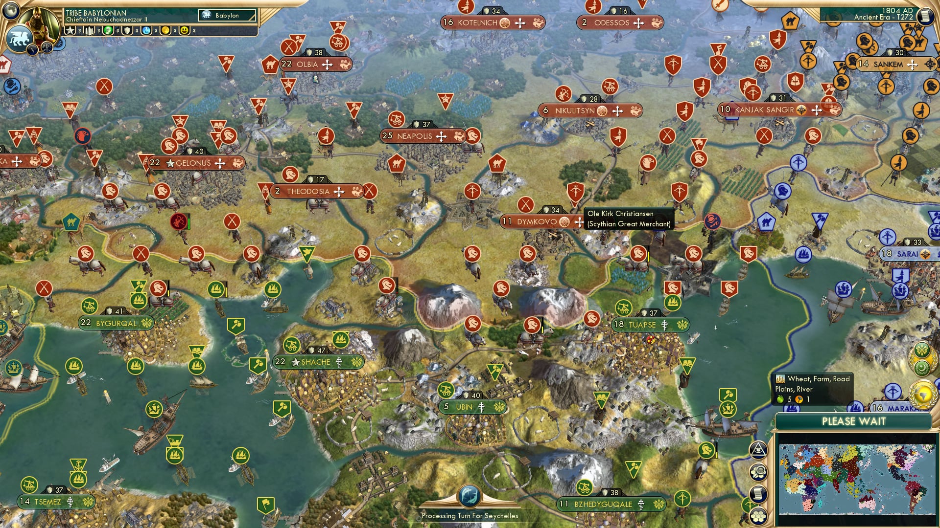 CBR In-Game Screenshot of Horses Swimming in the Caspian
