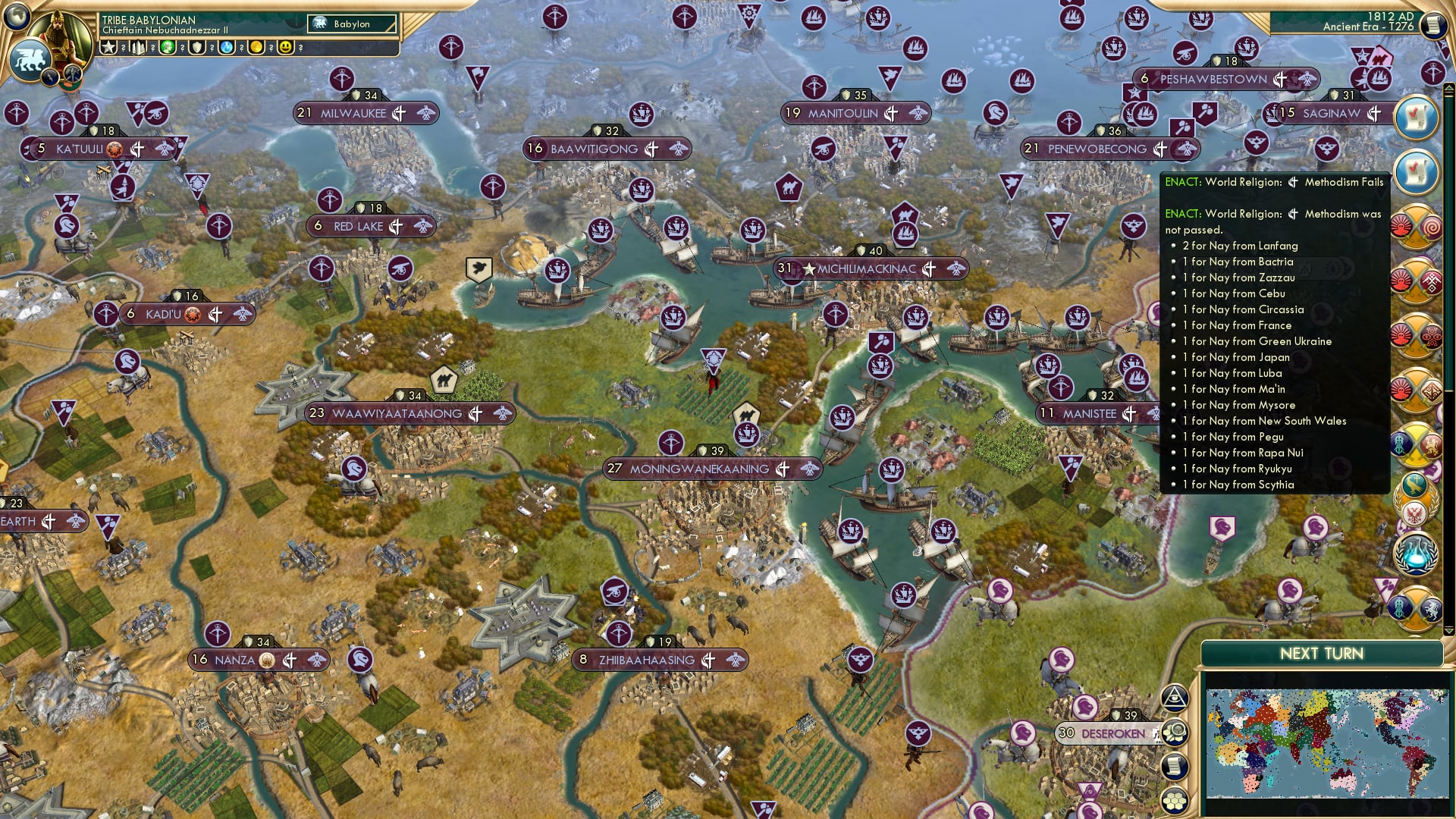 CBR In-Game Screenshot of Vote for Pontiac? What a Maniac