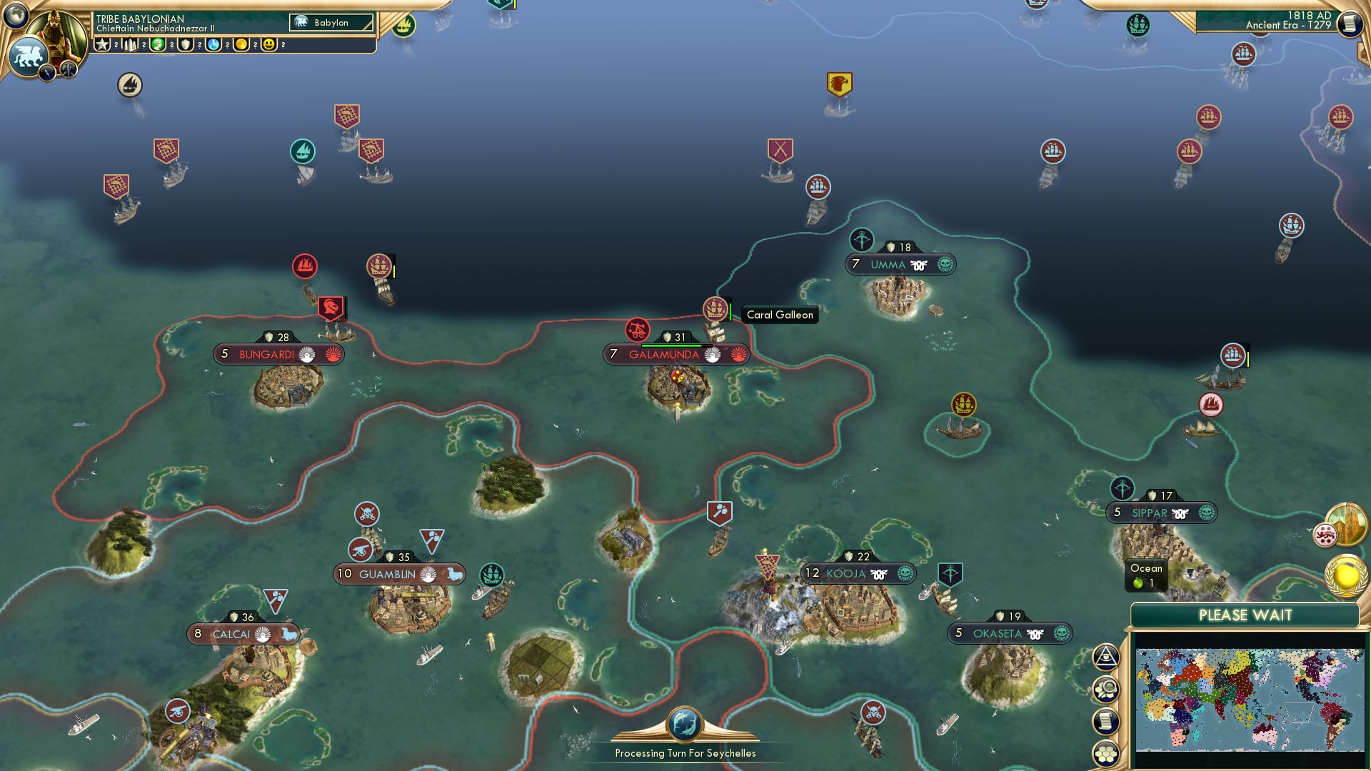 CBR In-Game Screenshot of The Three Religions