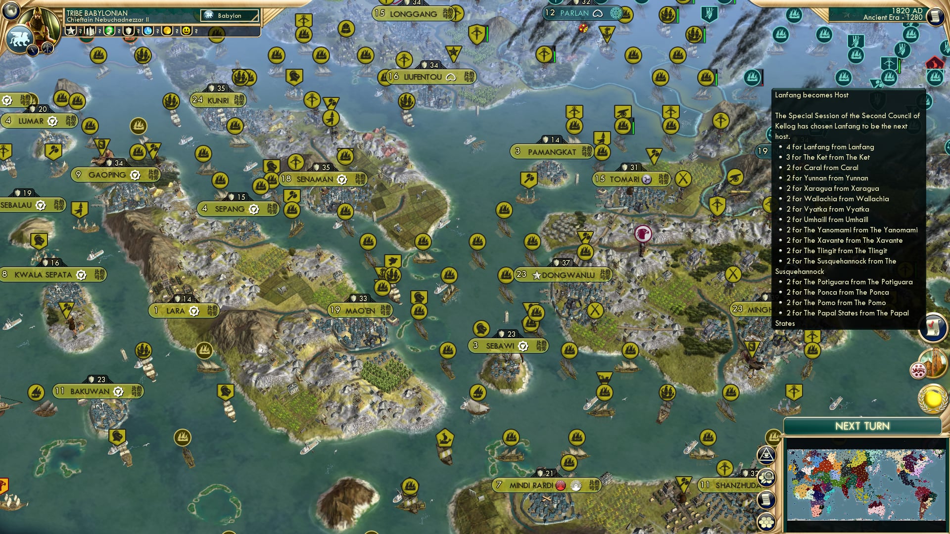 CBR In-Game Screenshot of The Luo World Order